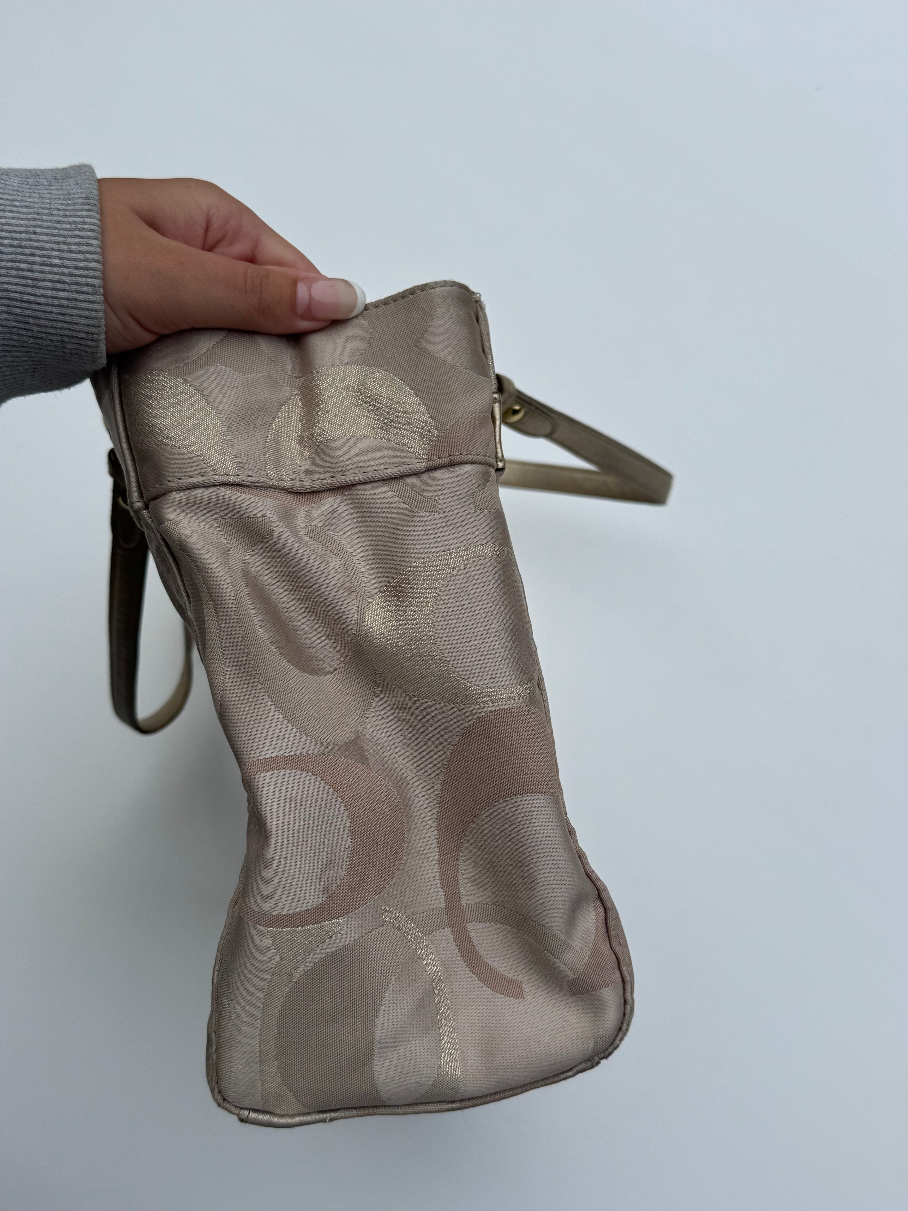 Vintage Coach Optic Penelope Tote Bag
