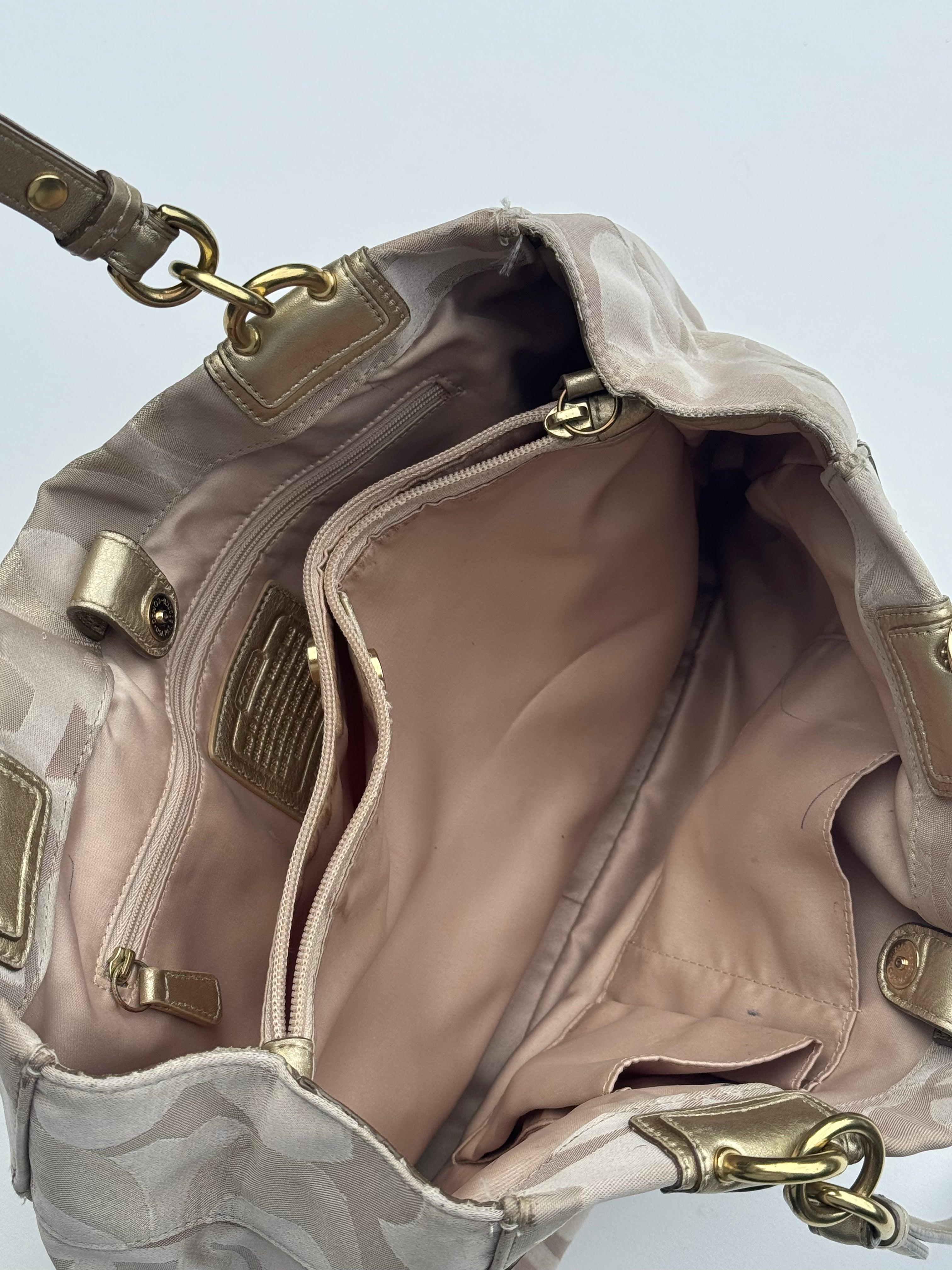 Vintage Coach Optic Penelope Tote Bag