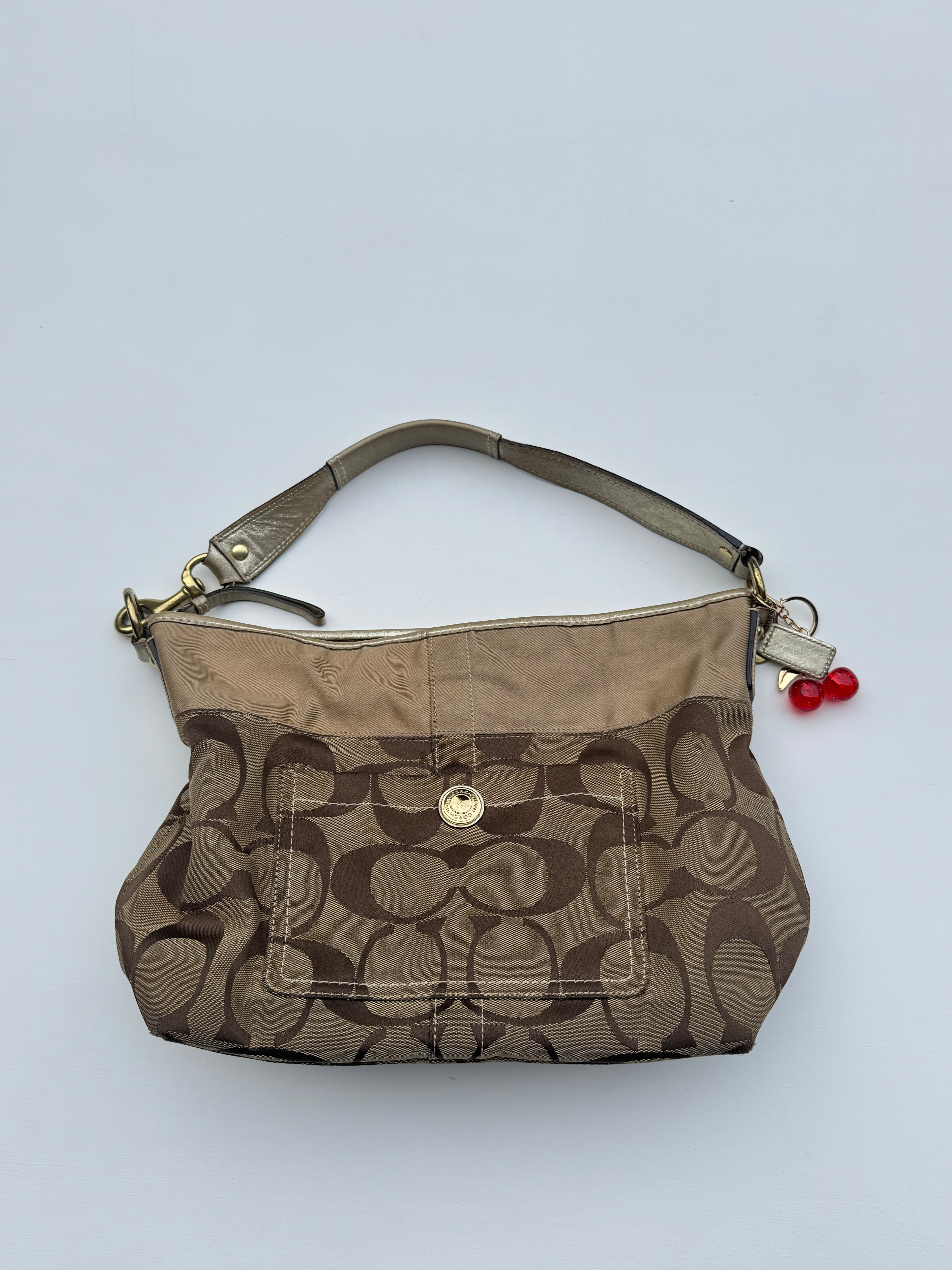 Vintage Coach Hobo Clip Shoulder Bag