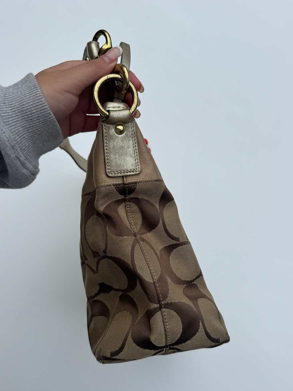 Vintage Coach Hobo Clip Shoulder Bag
