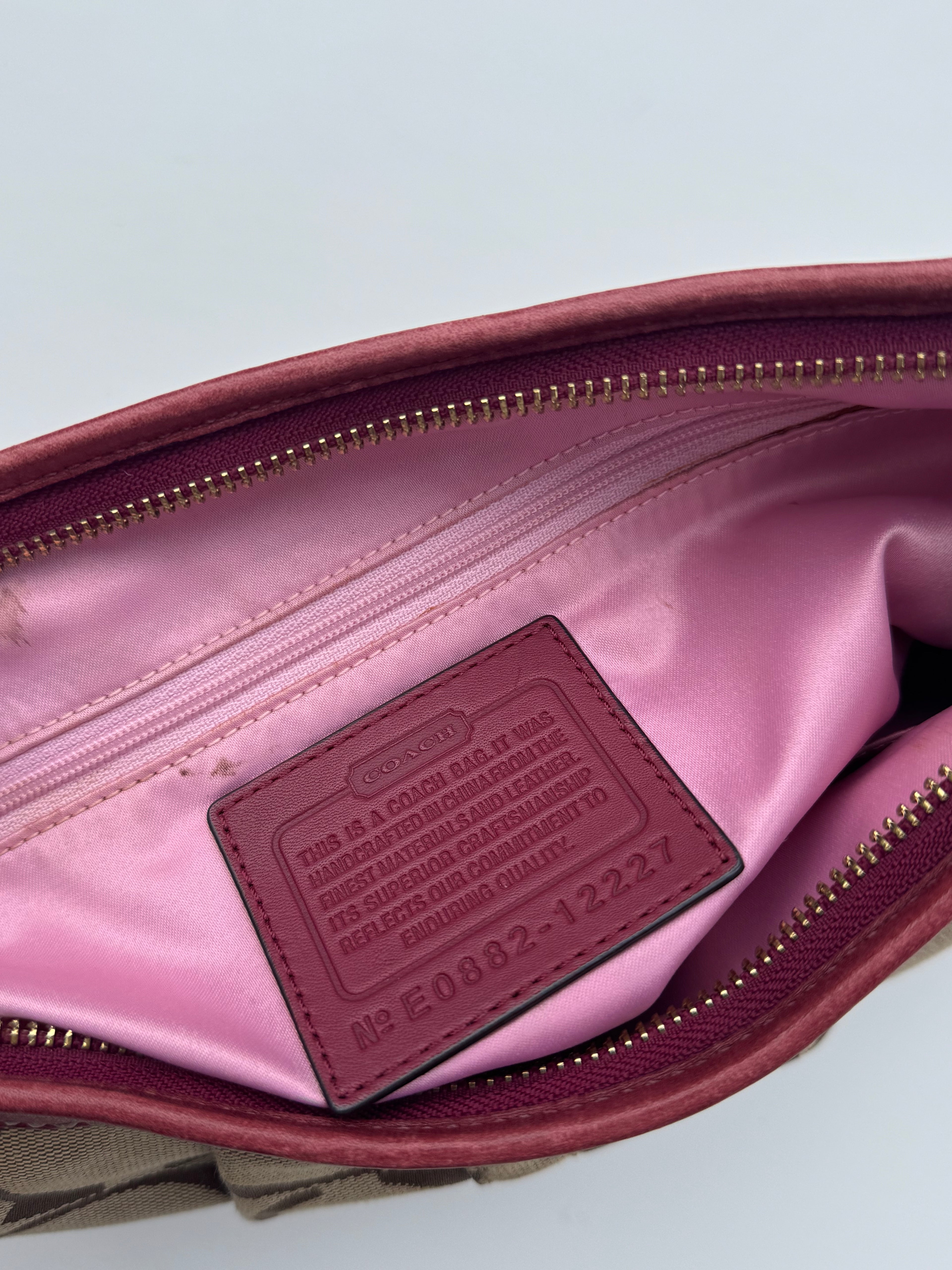 Vintage Coach Pink Legacy Ergo Shoulder Bag