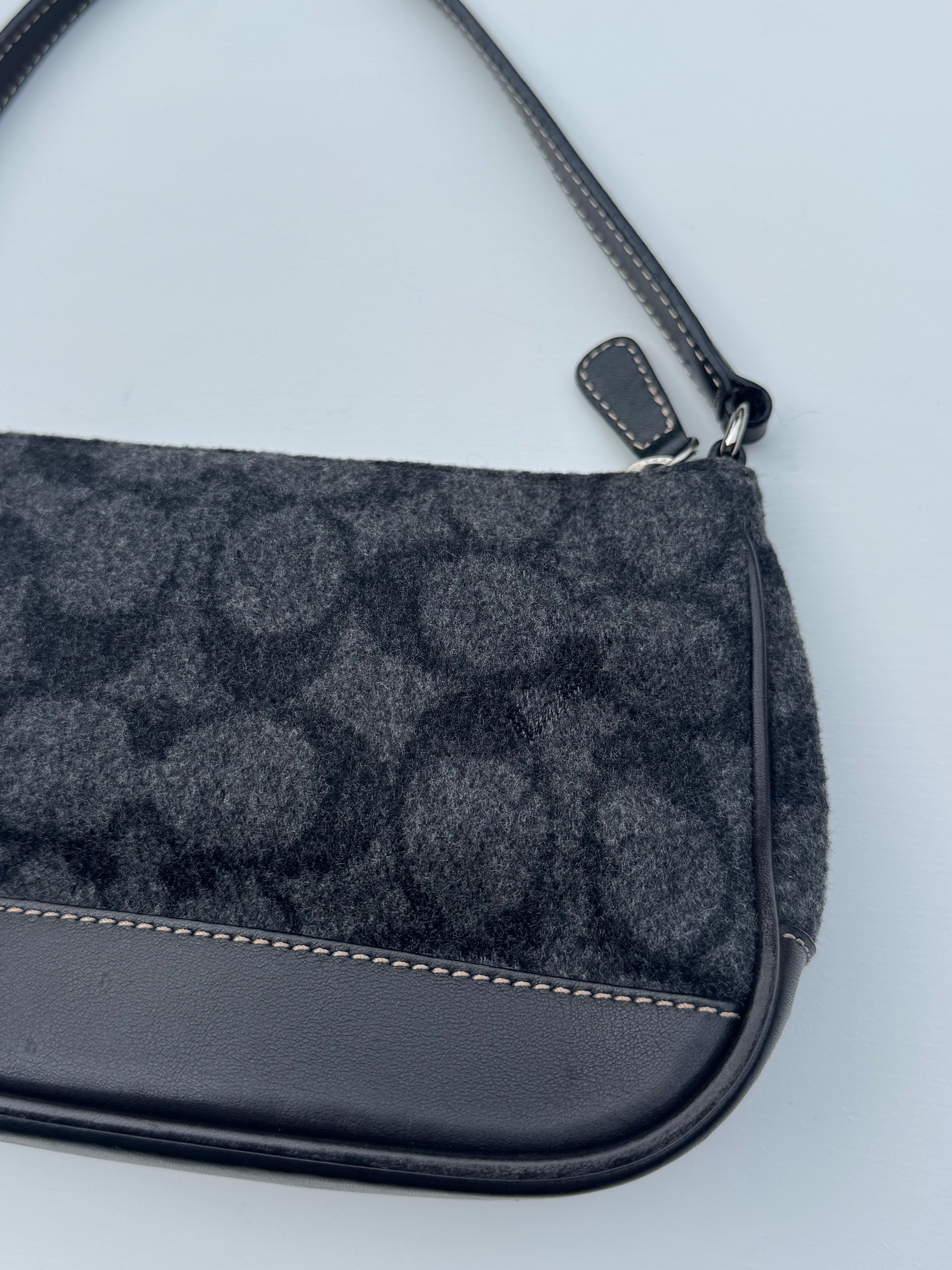 Vintage Coach Wool Demi