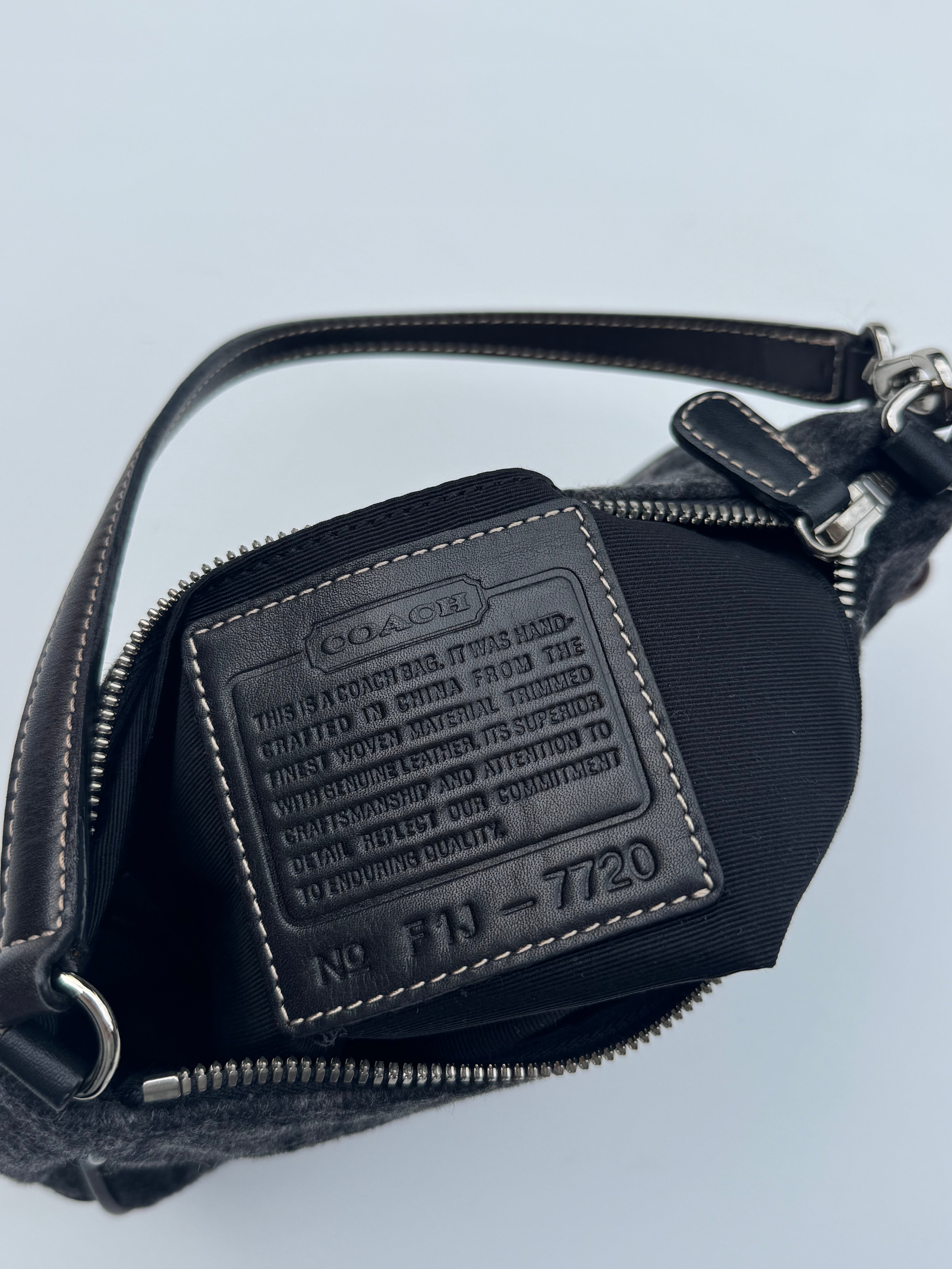 Vintage Coach Wool Demi