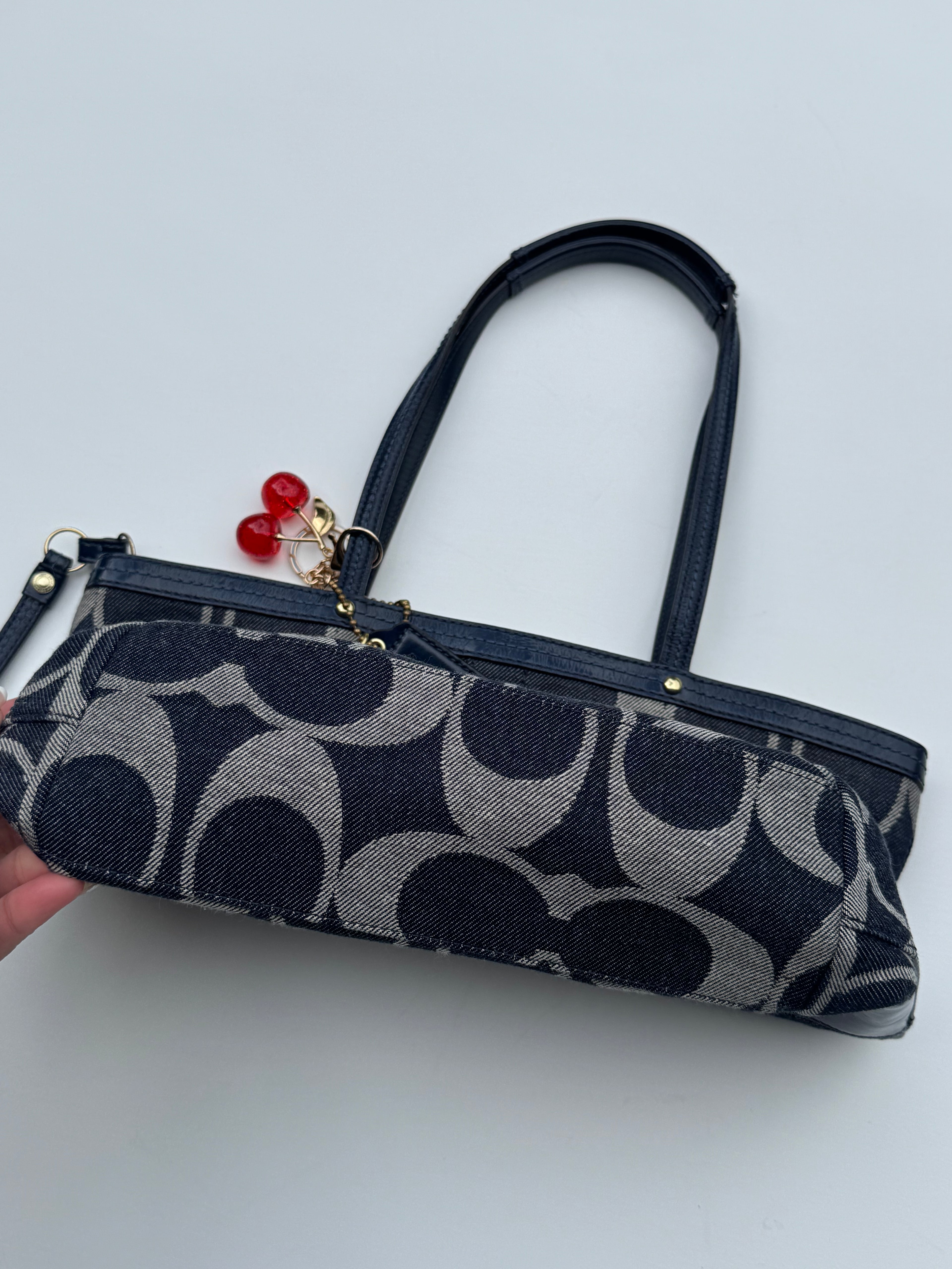 Vintage Coach Denim Small Tote