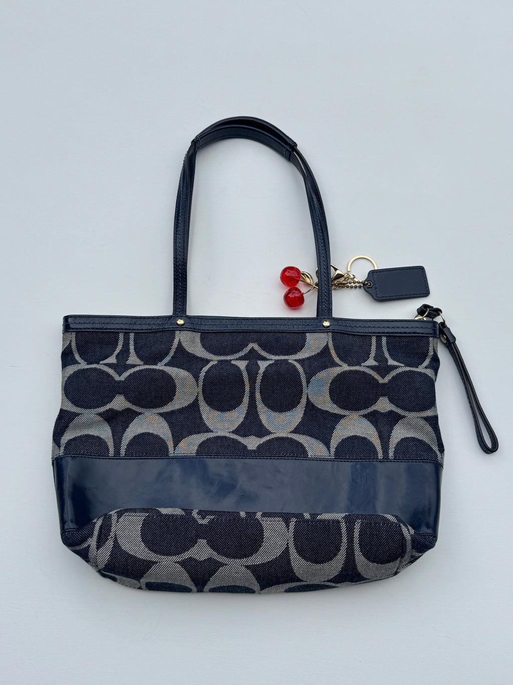 Vintage Coach Denim Small Tote