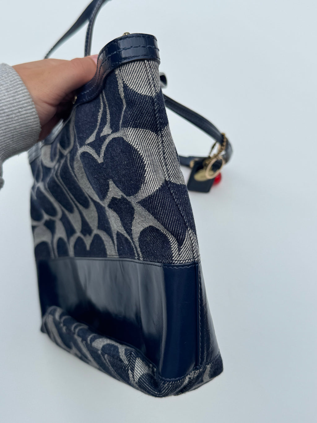 Vintage Coach Denim Small Tote