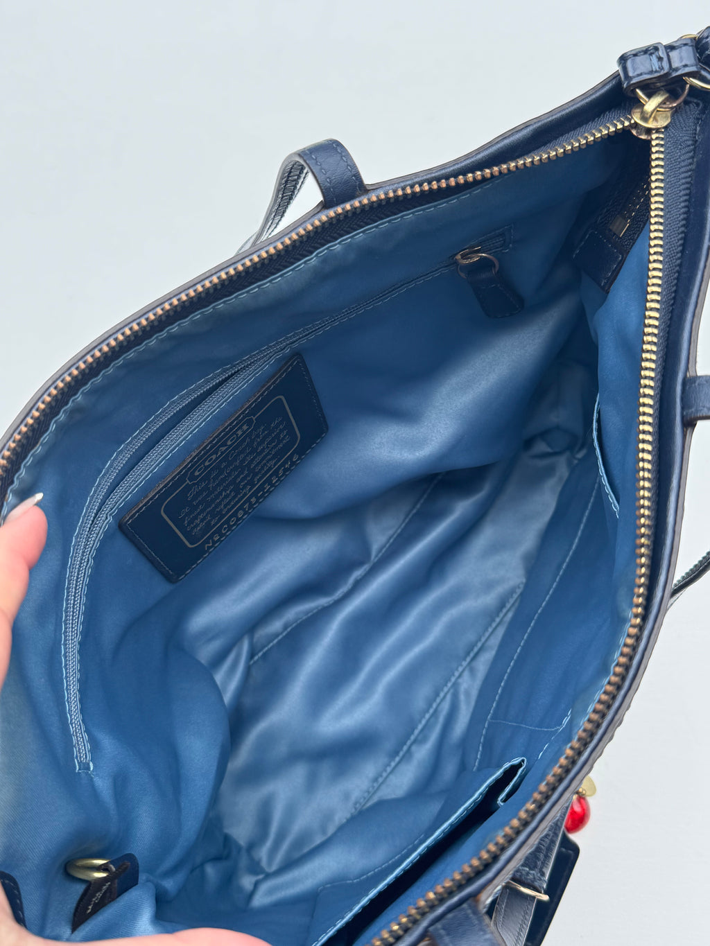 Vintage Coach Denim Small Tote