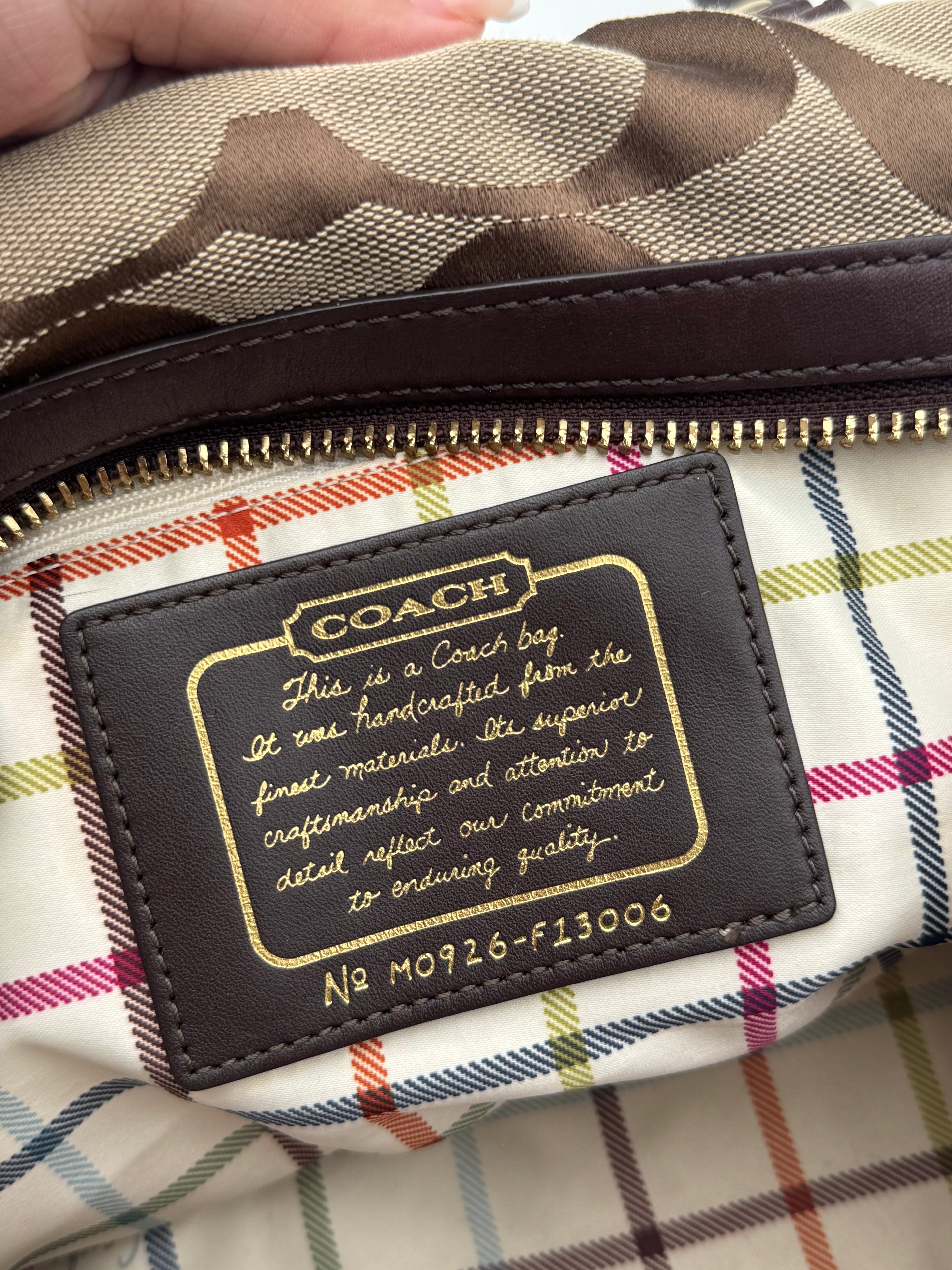 Vintage Coach Boston Bag + Coach Scarf - RARE
