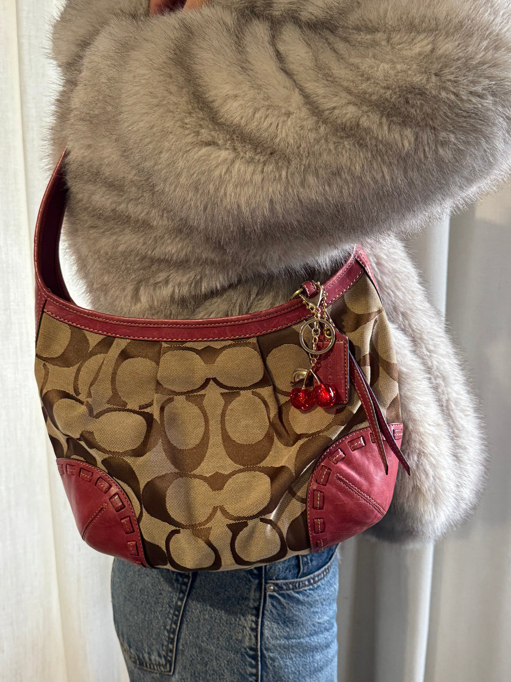Vintage Coach Pink Legacy Ergo Shoulder Bag