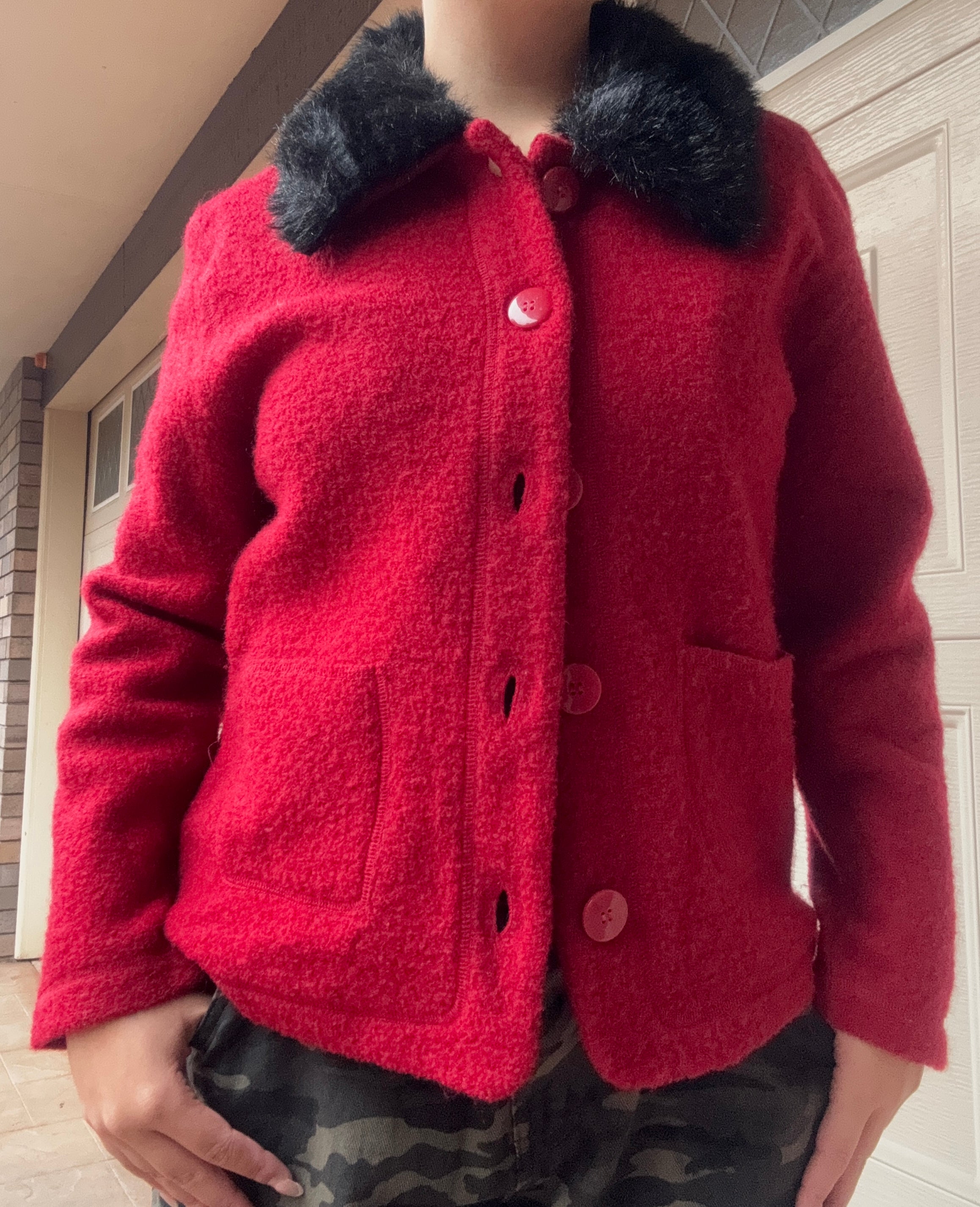 Vintage Fur Top Coat | M |