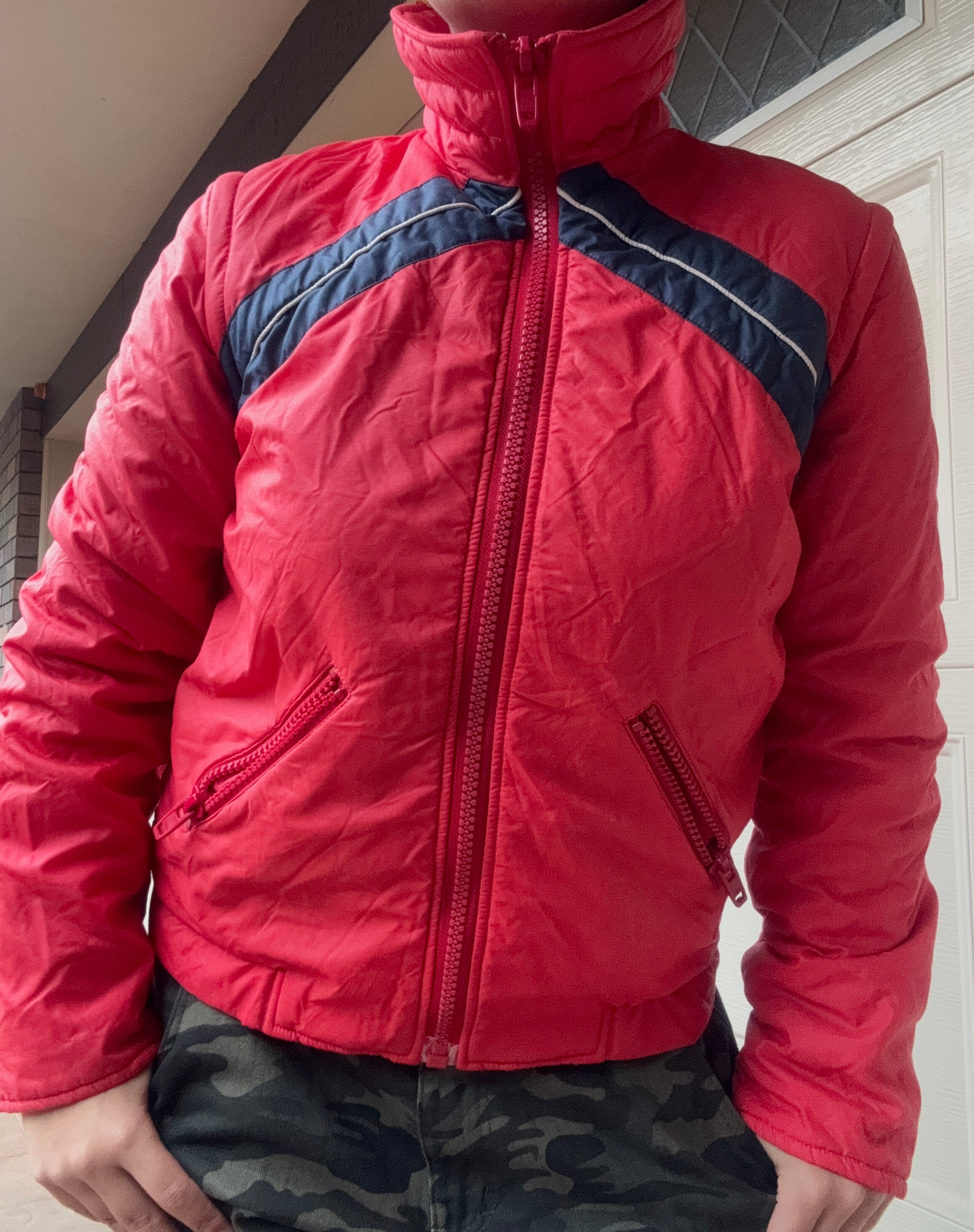 Vintage Zip-Up Puffer Jacket | S-M |