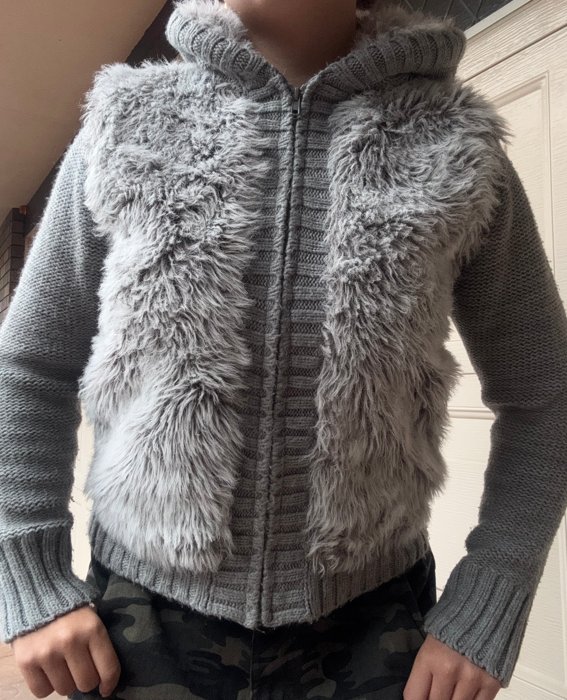 Vintage Fur Knit Sweater | M |