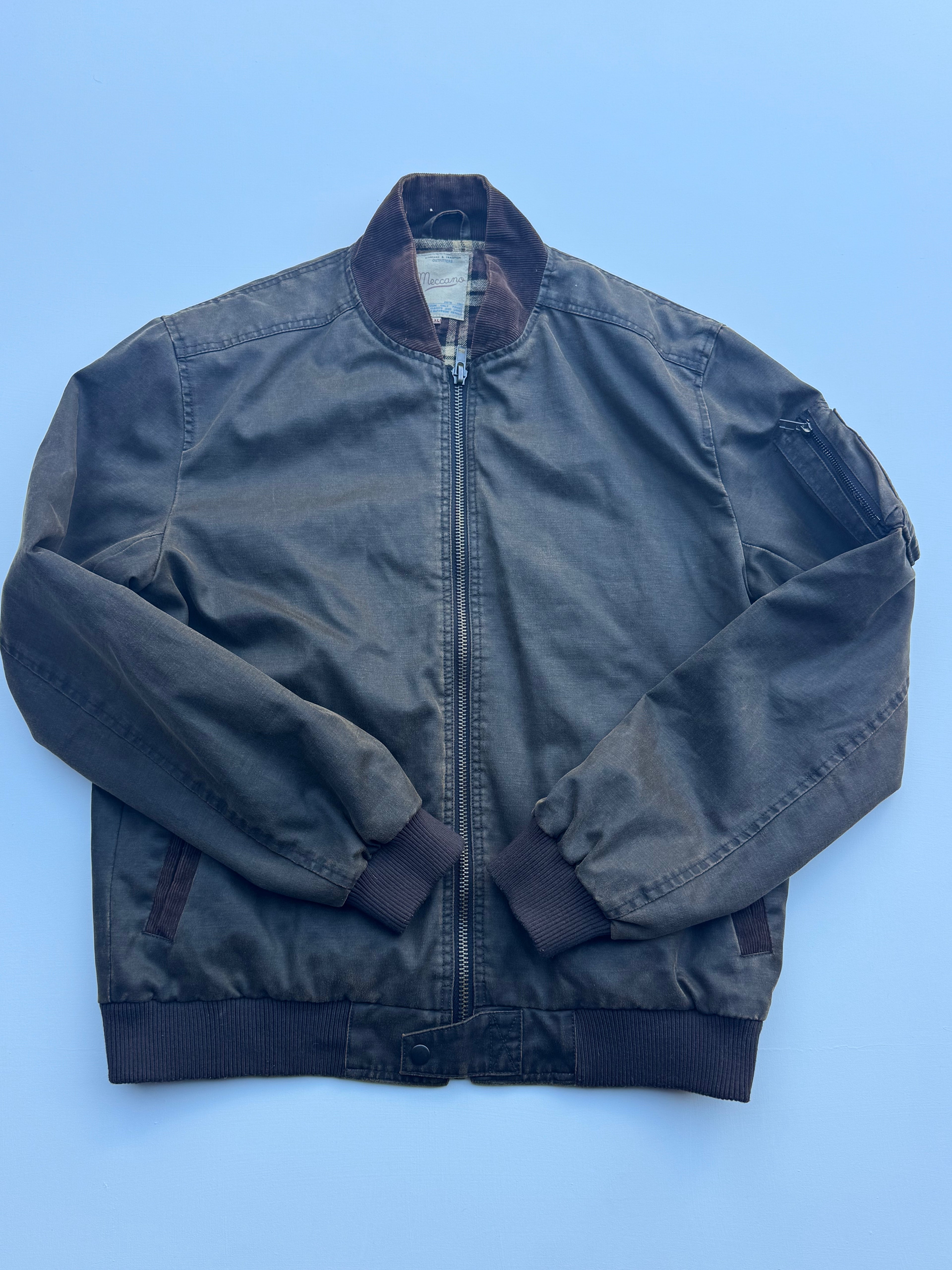 Vintage Leather Style Jacket | L |