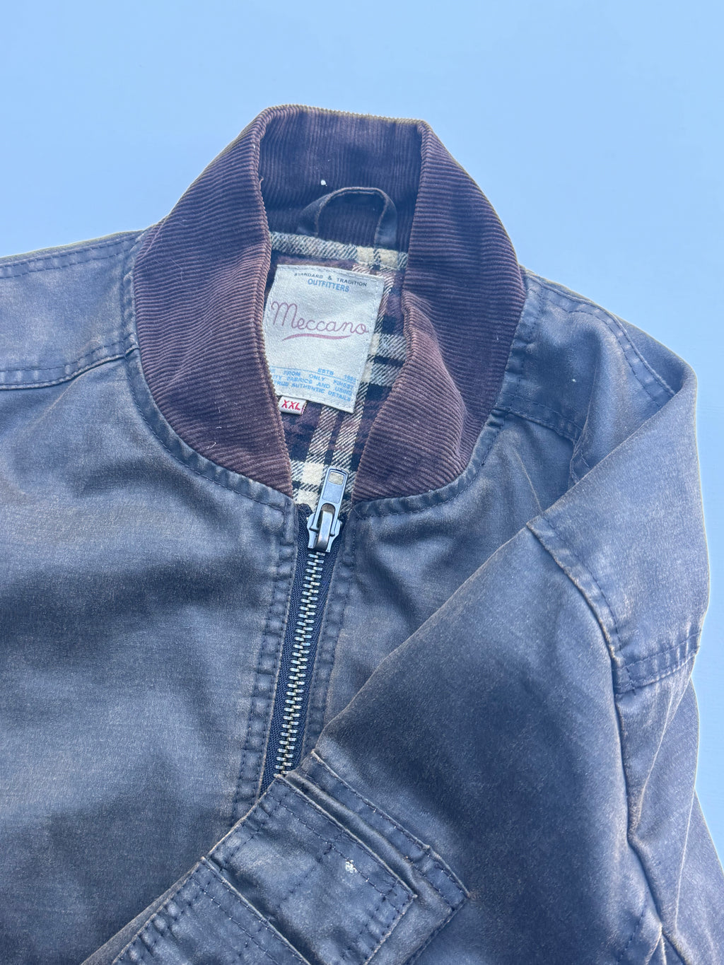Vintage Leather Style Jacket | L |
