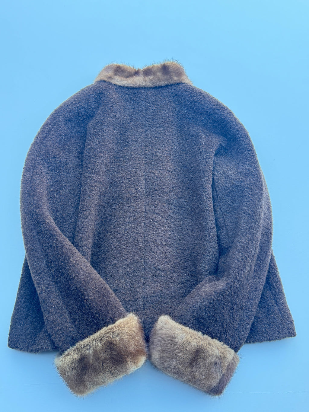 Vintage Chocolate Brown Fur Coat | M |