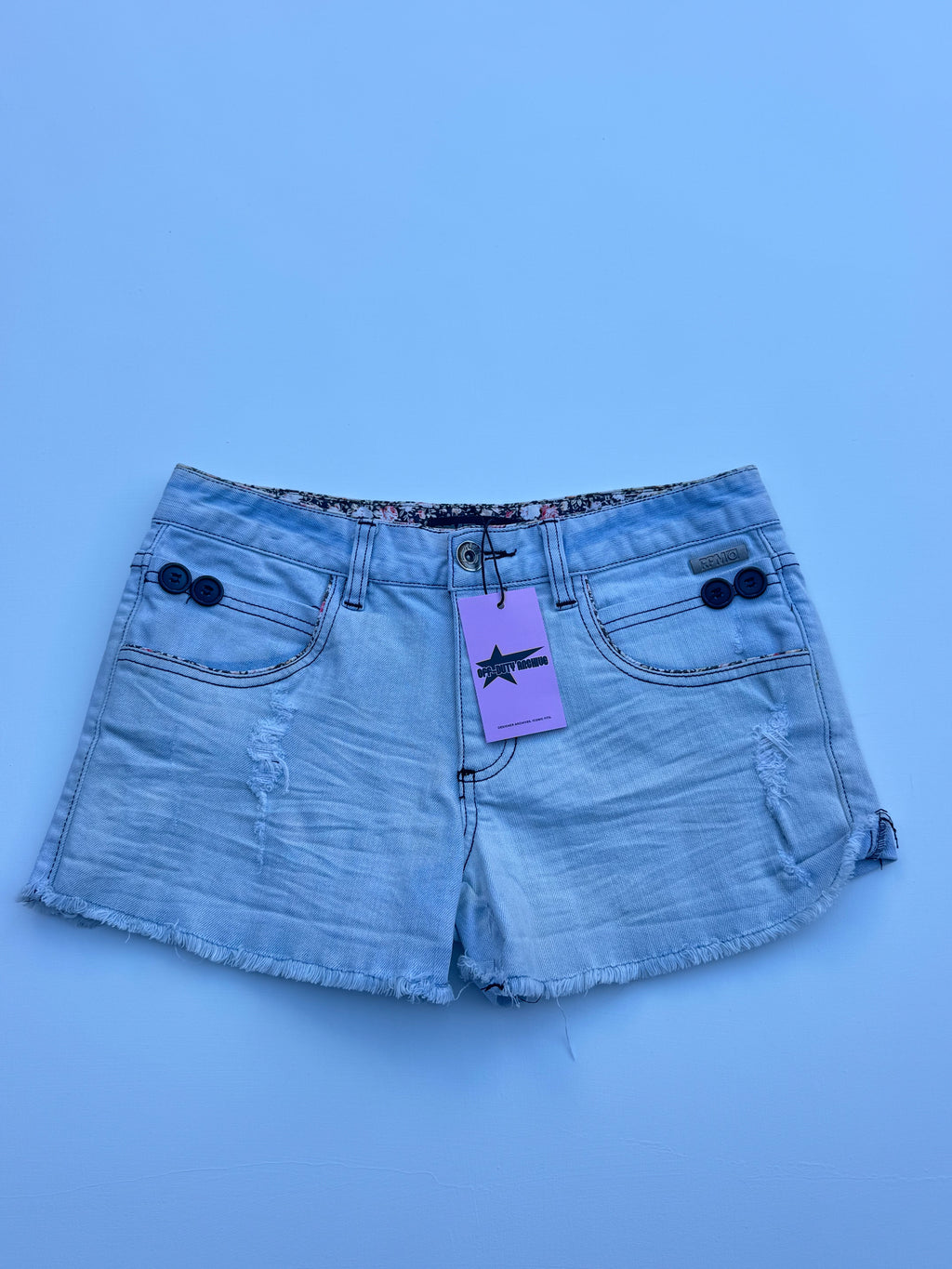Y2K RPM Denim Mini Shorts | S-M |