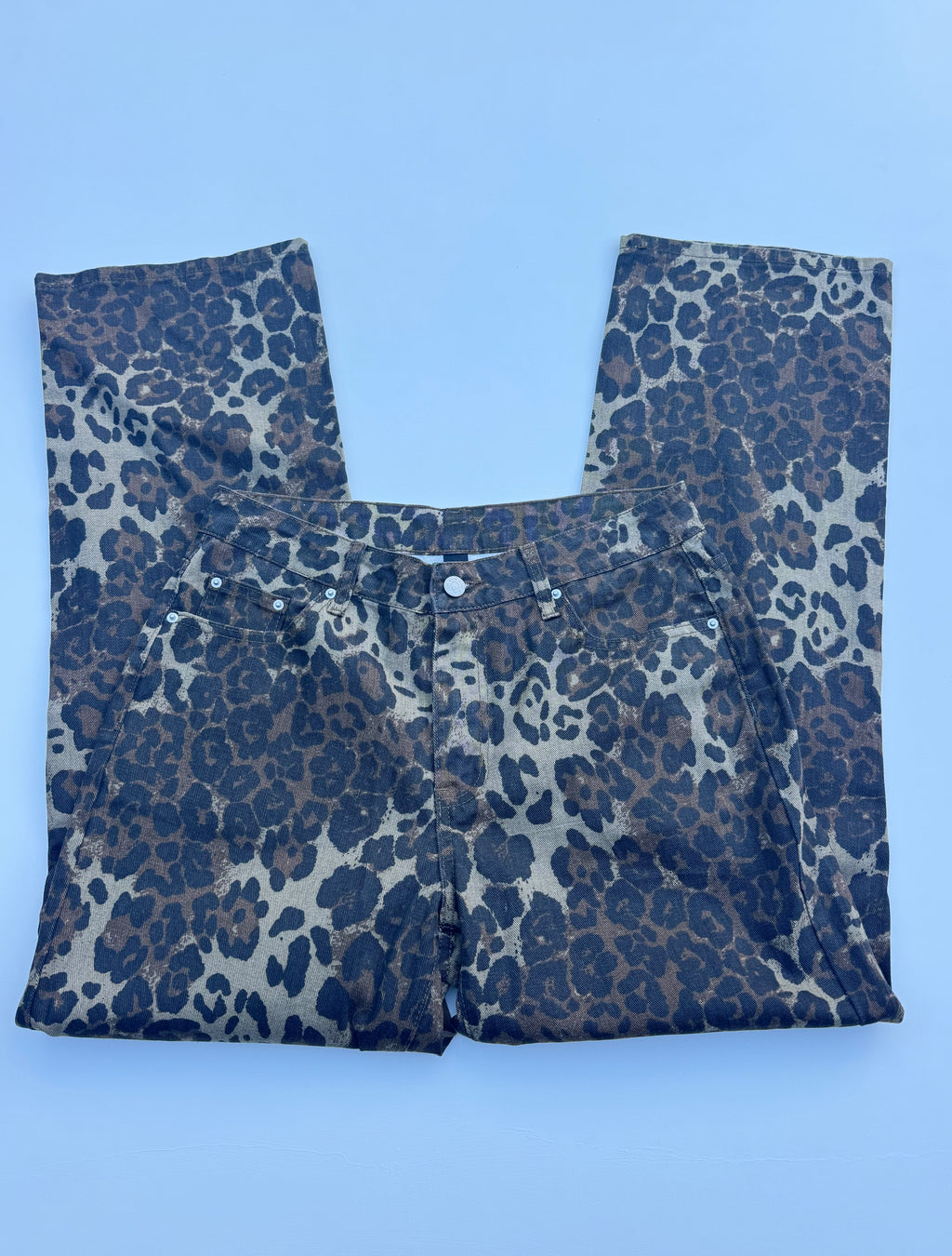 Cheetah Print Jeans | M |
