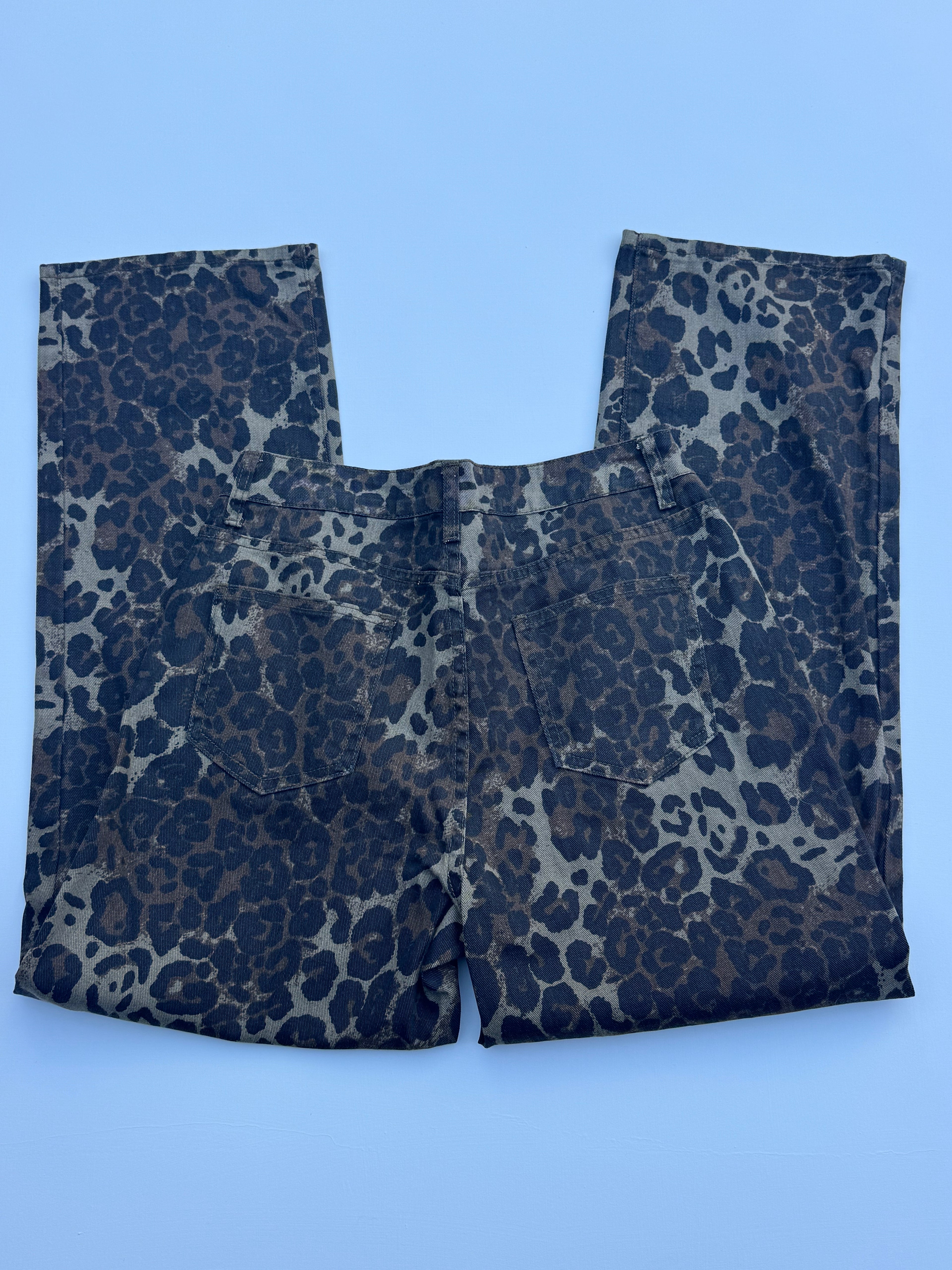 Cheetah Print Jeans | M |