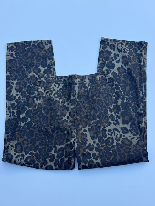 Cheetah Print Jeans | M |