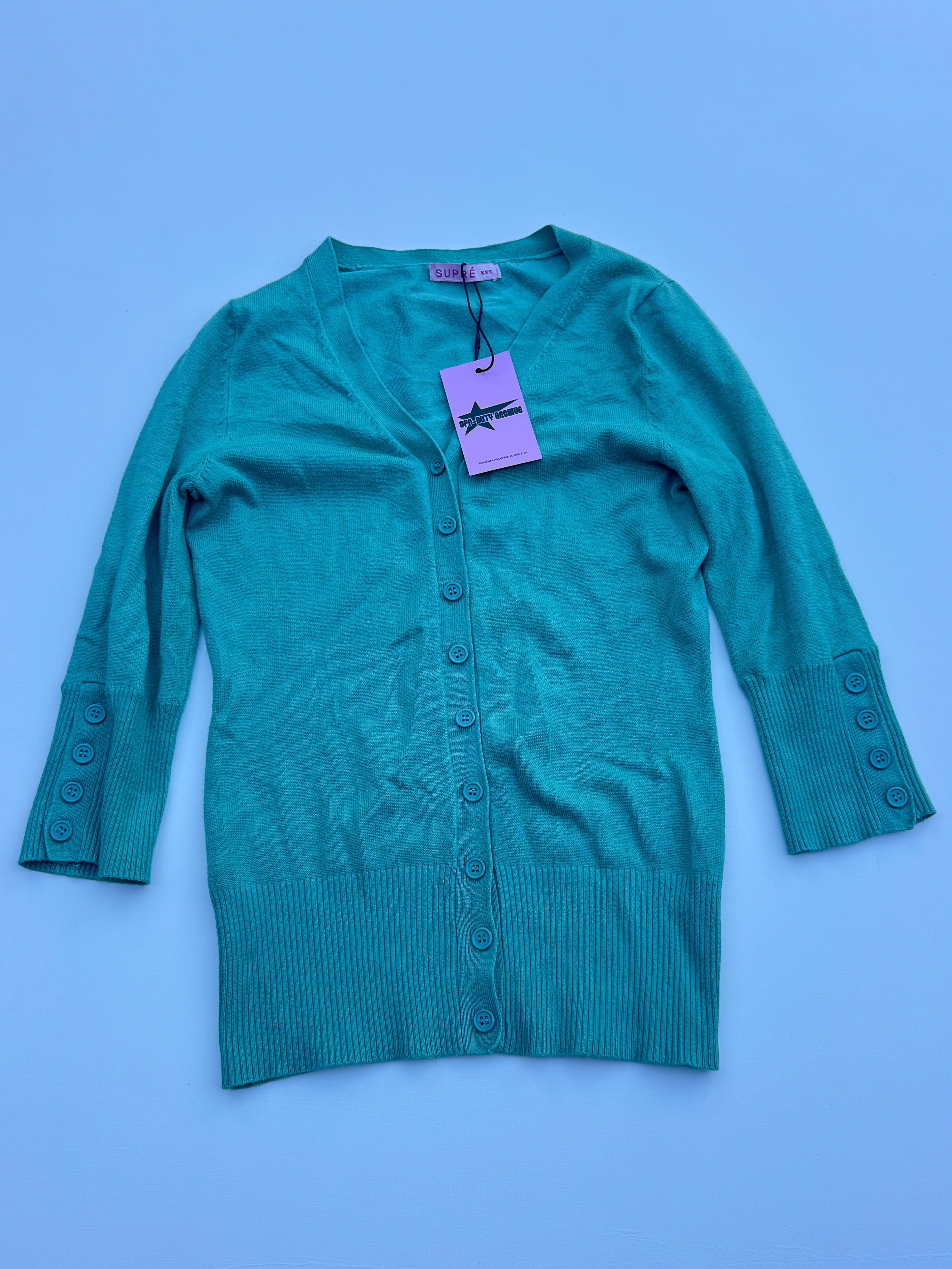 Vintage Button-Up Cardigan | XXS |