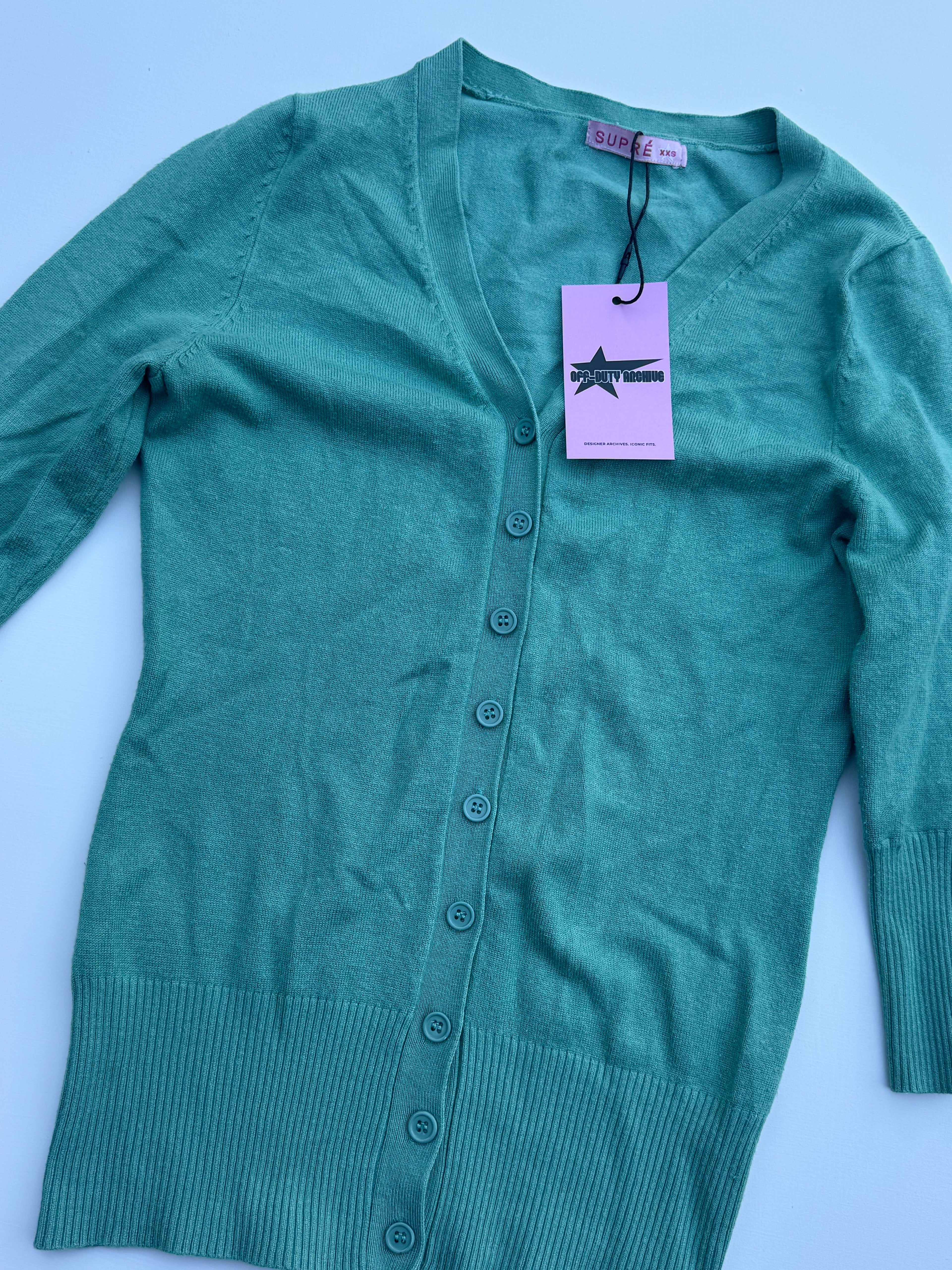 Vintage Button-Up Cardigan | XXS |
