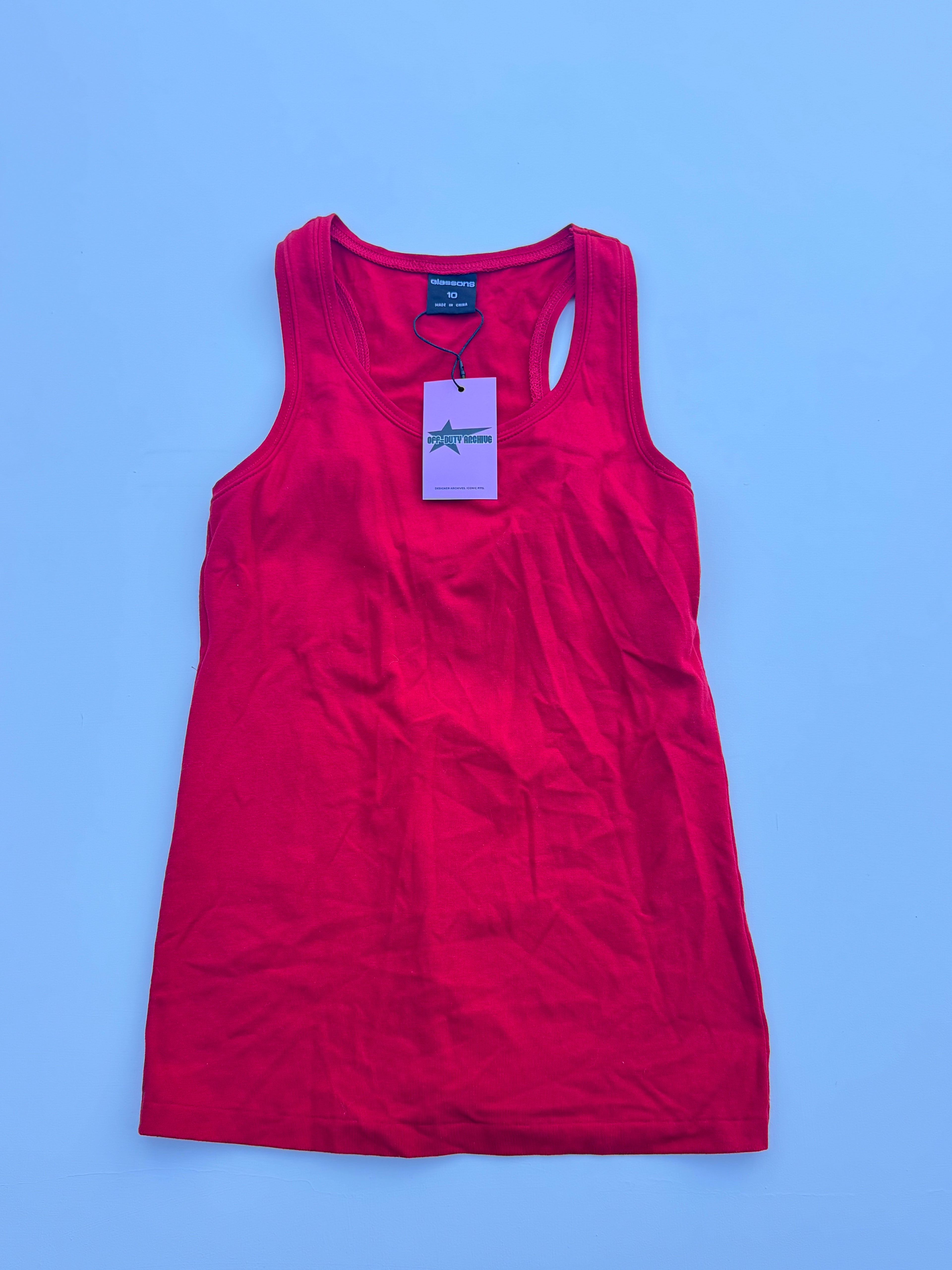 Vintage Red Tank Top | M |