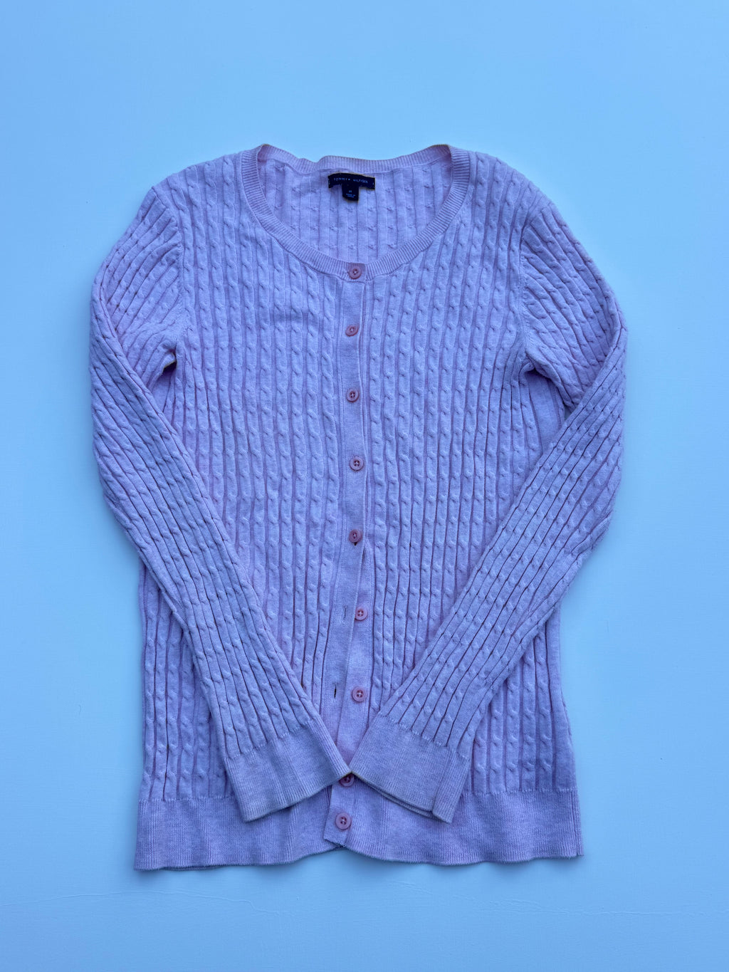 Vintage Pink Tommy Hilfiger Cable Knit | M |