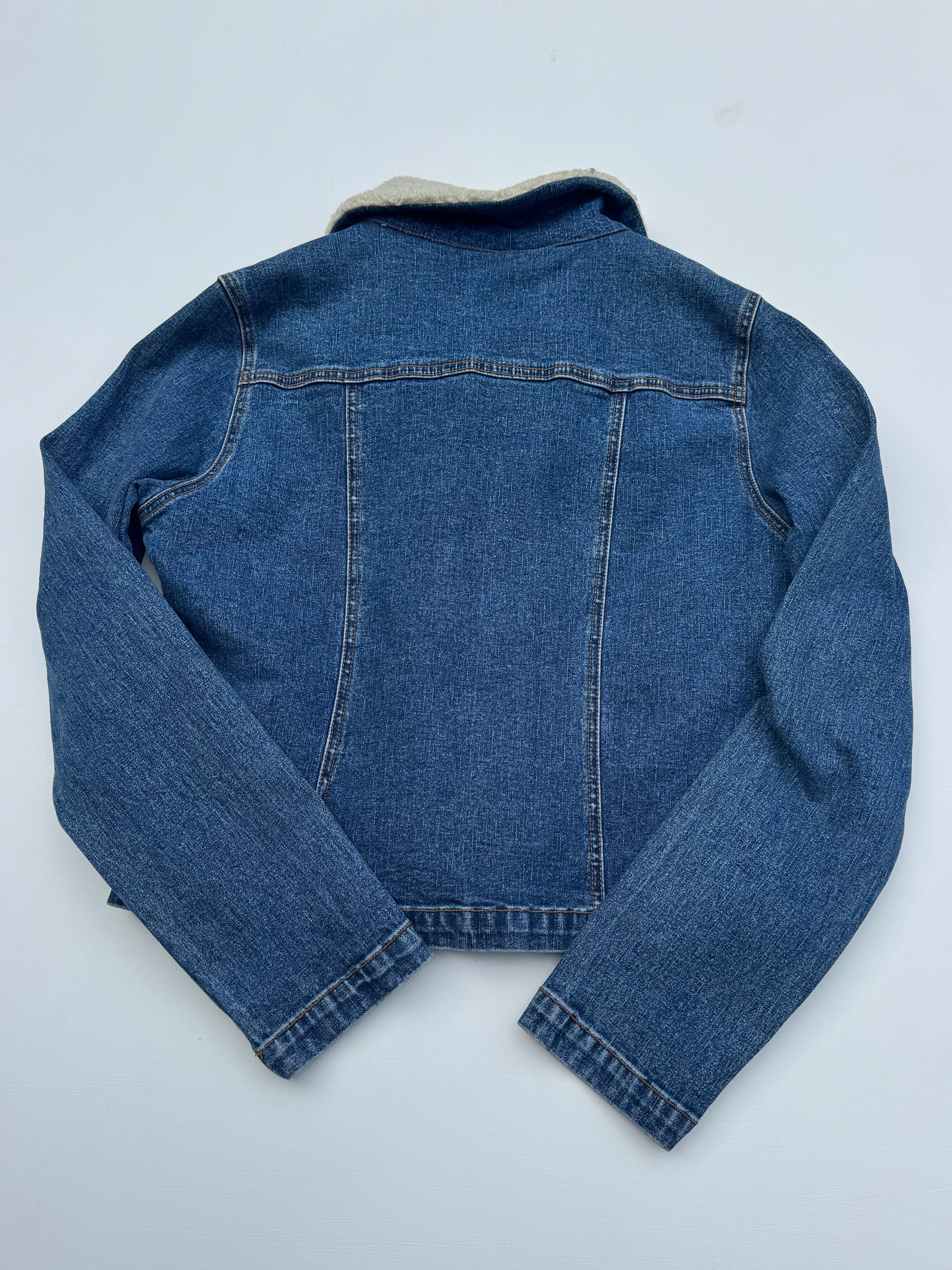 Vintage Sherpa Denim Jacket | S |