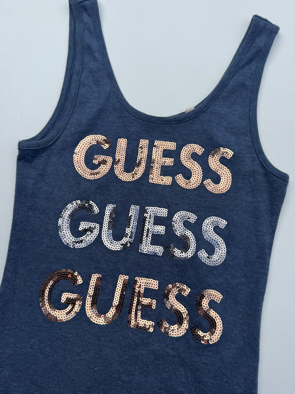 Y2K Guess Sequin Tank top | S |