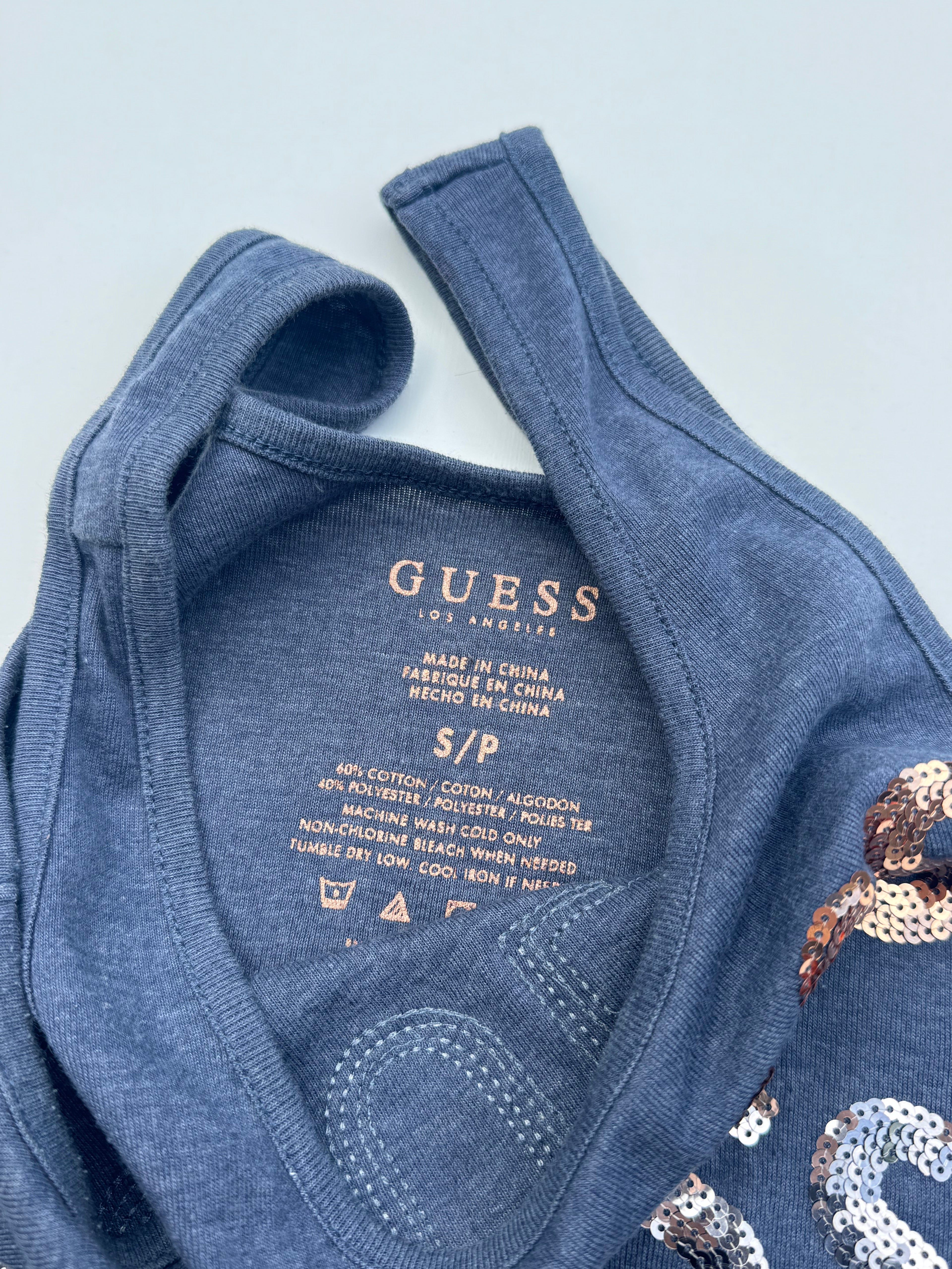 Y2K Guess Sequin Tank top | S |