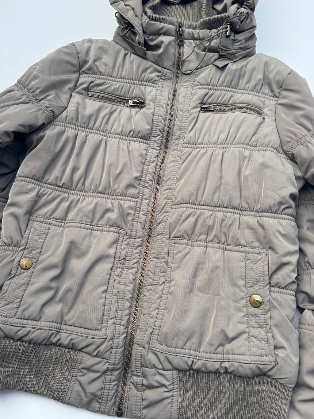 Vintage Funnel Puffer Jacket | M |