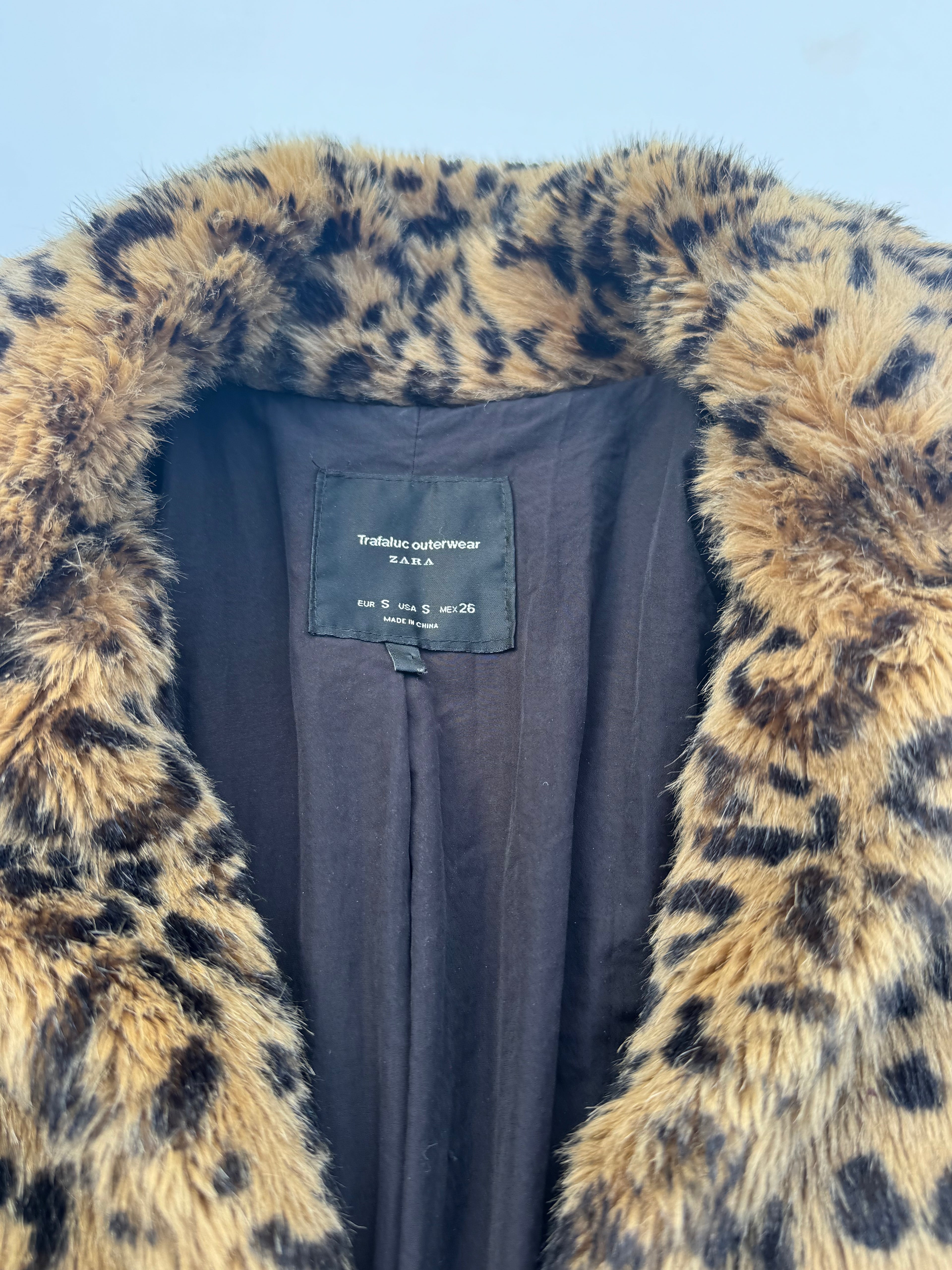 Leopard Fur Jacket ZARA | S-M |