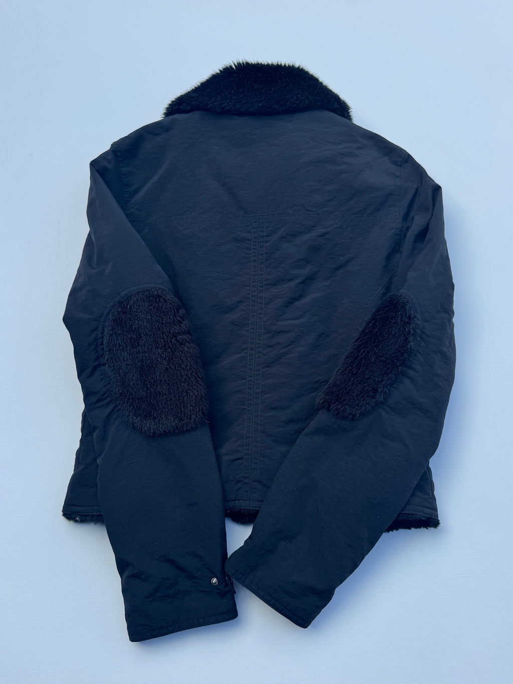 Vintage MORGAN DE TOI Fur Funnel Neck Jacket | XS |