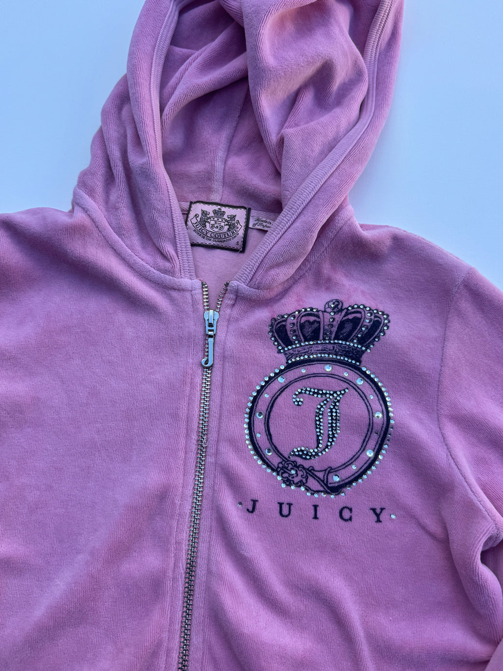 Y2K Juicy Couture Pink Rhinestone Jacket | S |