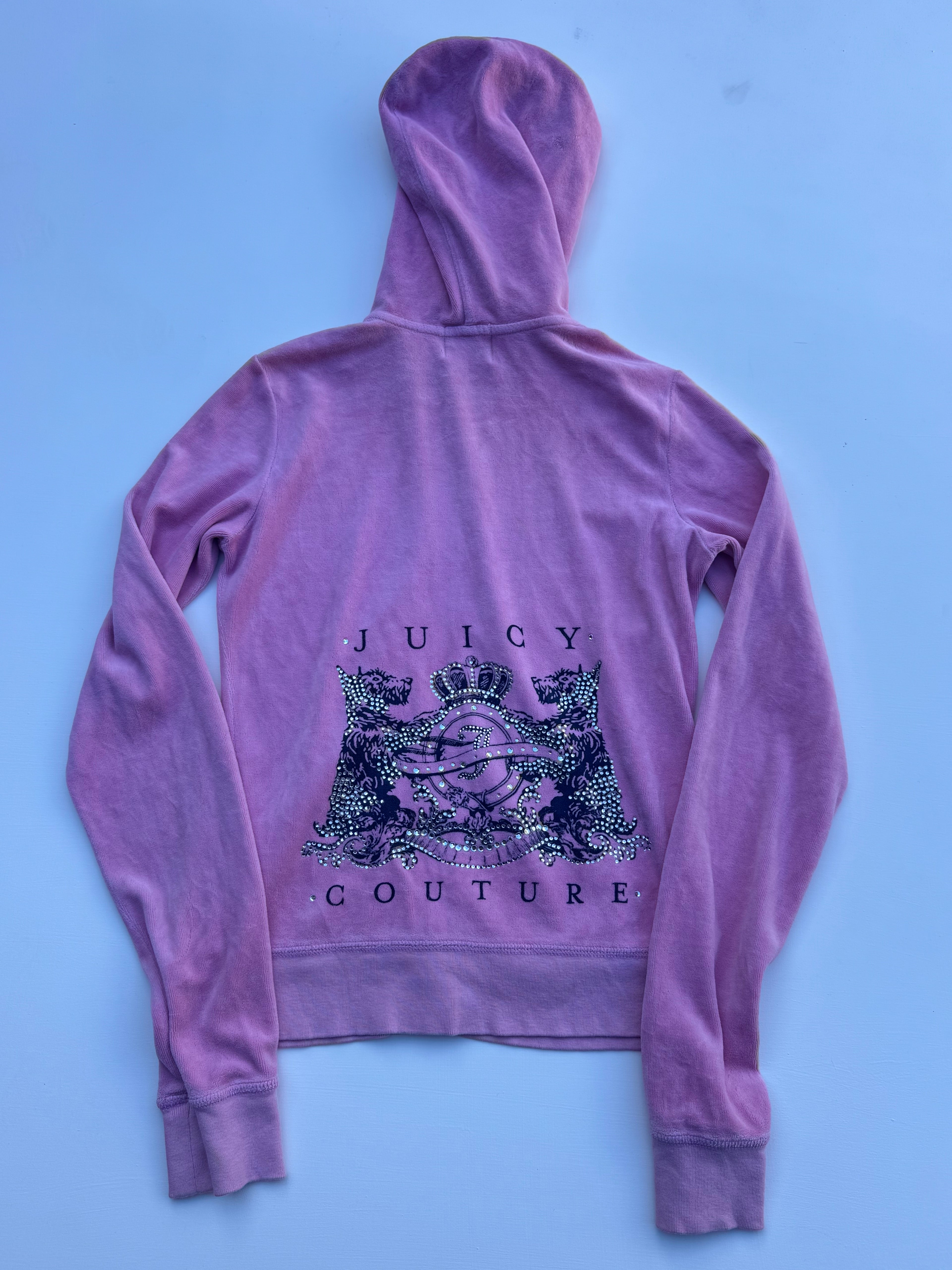 Y2K Juicy Couture Pink Rhinestone Jacket | S |