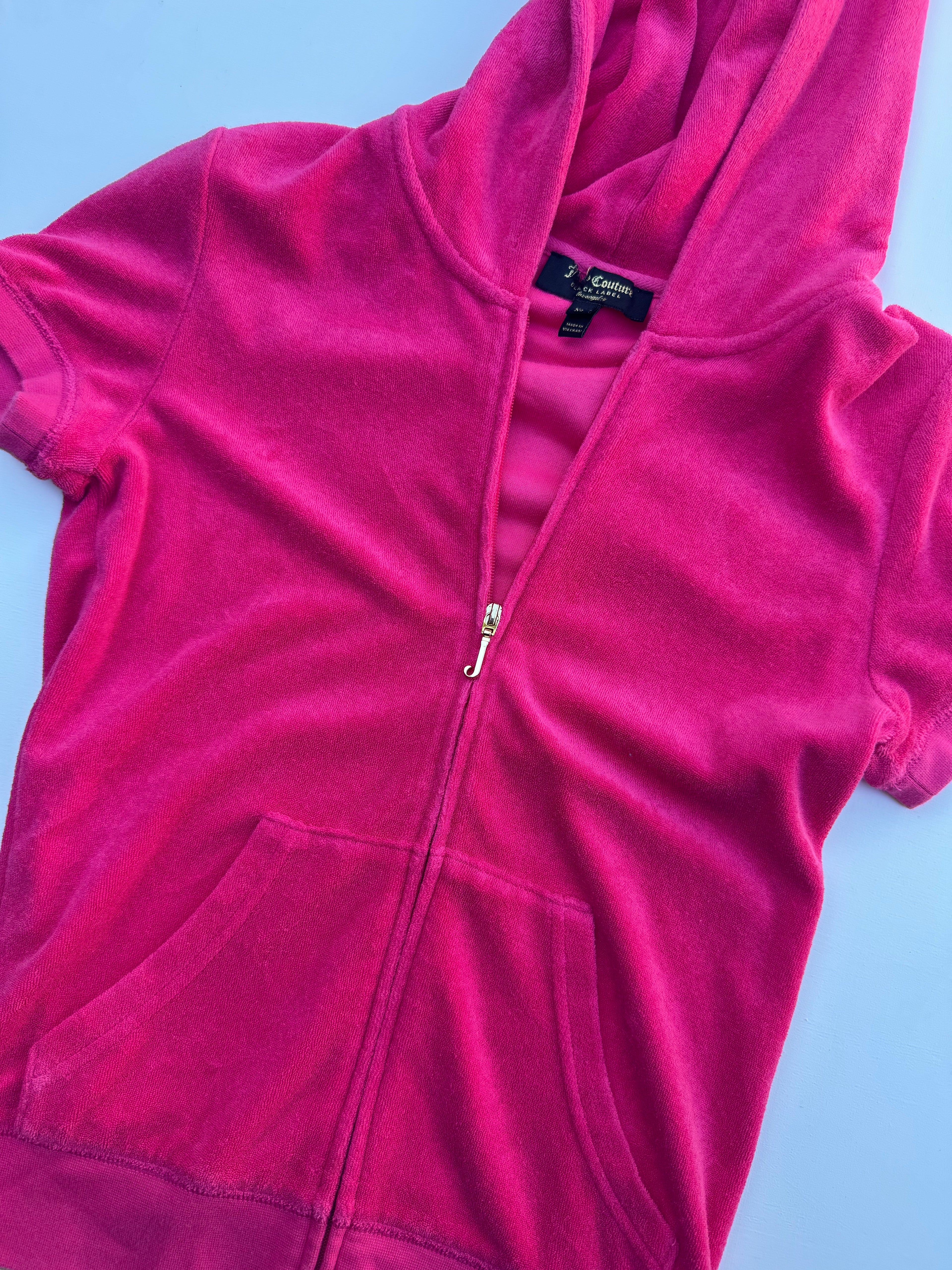 Vintage Juicy Couture Short Sleeve Zip-Up | XS |