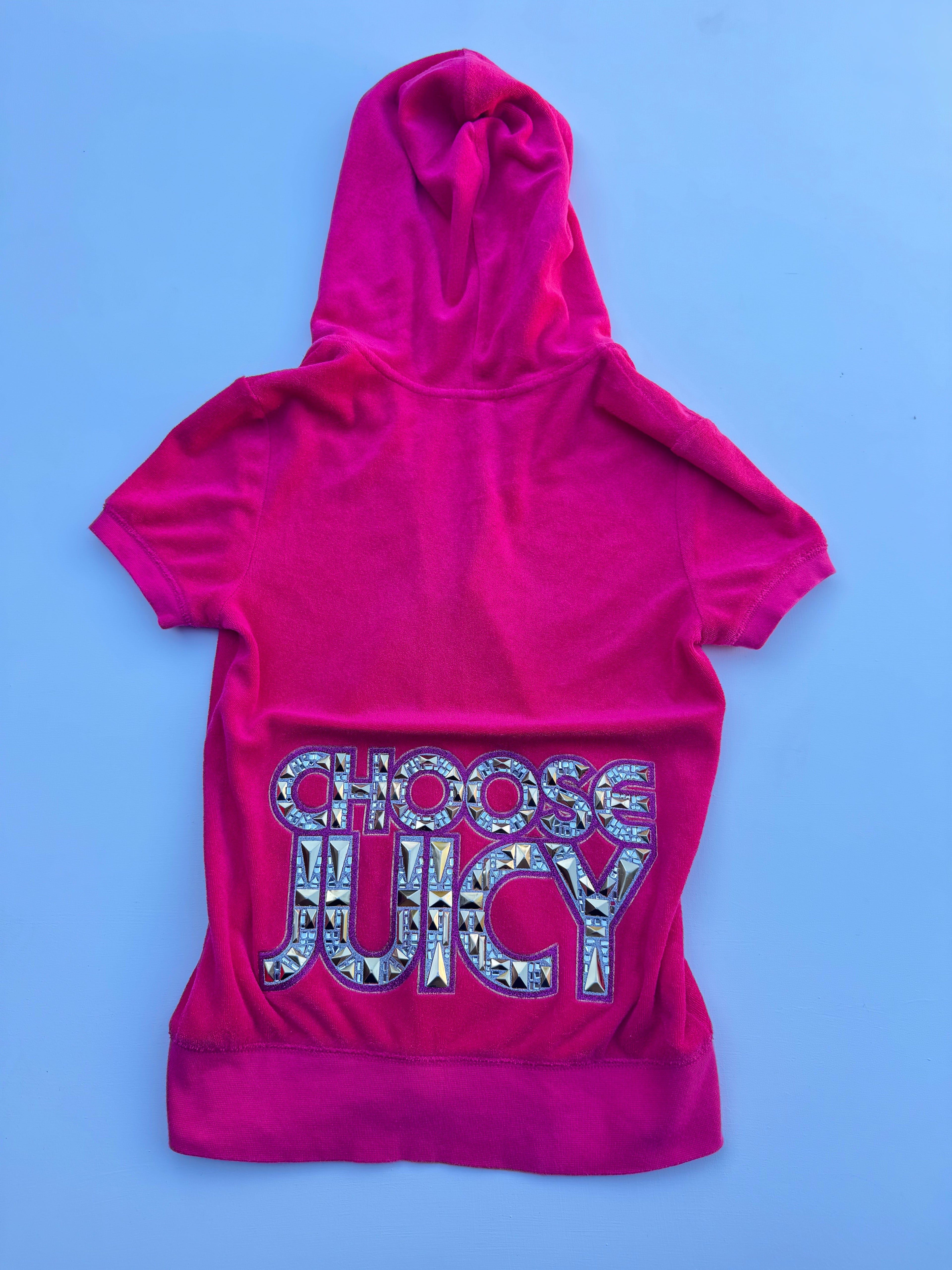 Vintage Juicy Couture Short Sleeve Zip-Up | XS |