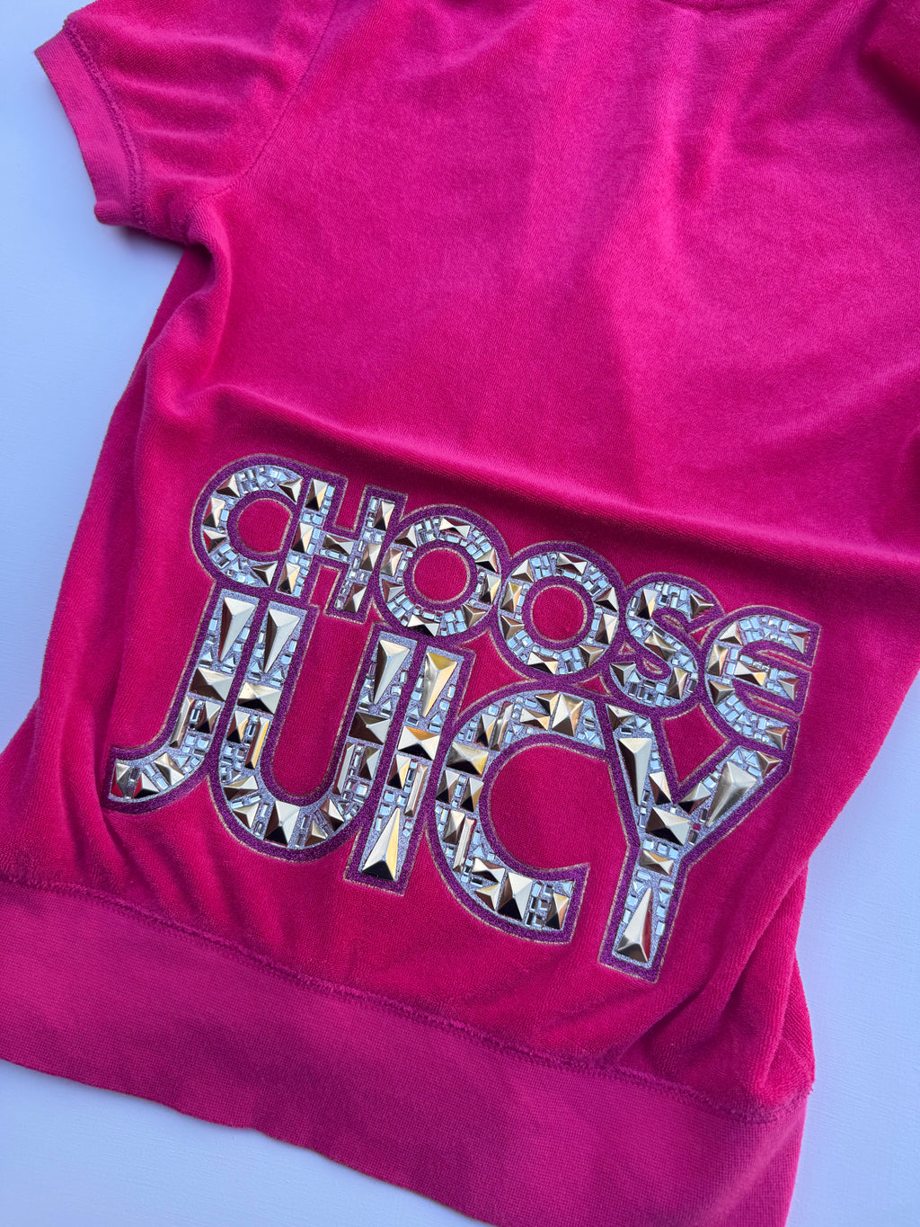 Vintage Juicy Couture Short Sleeve Zip-Up | XS |
