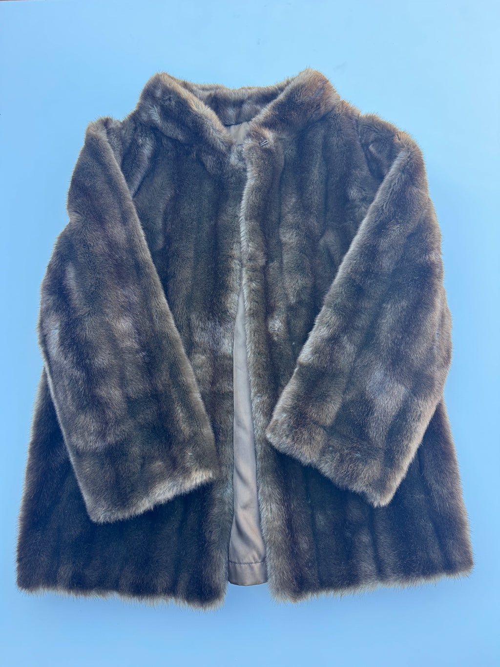 Vintage Chocolate Brown Fur Jacket | 10-12 |