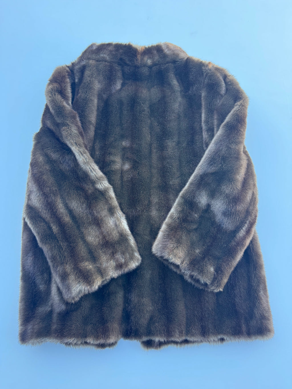 Vintage Chocolate Brown Fur Jacket | 10-12 |