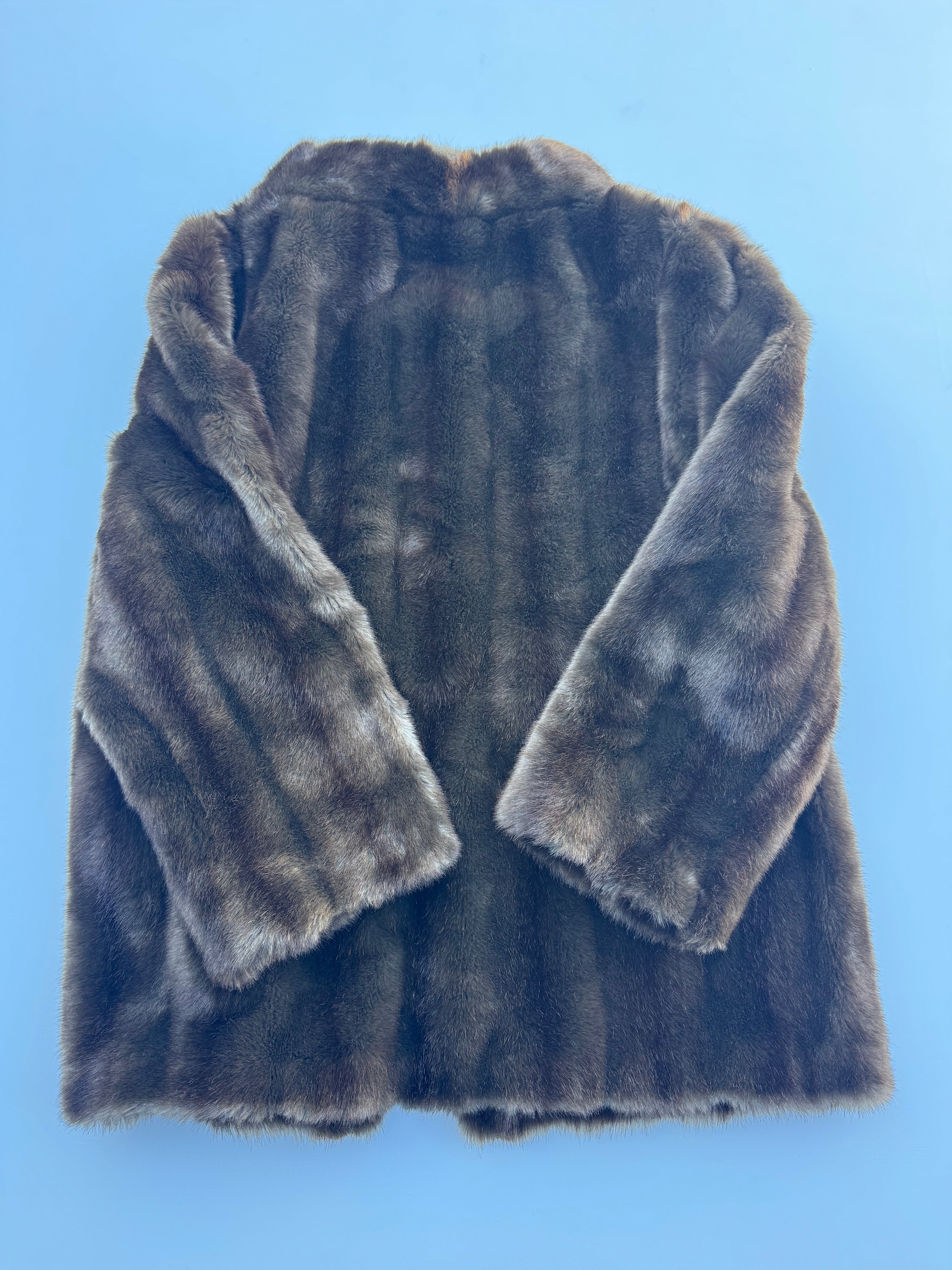 Vintage Chocolate Brown Fur Jacket | 10-12 |