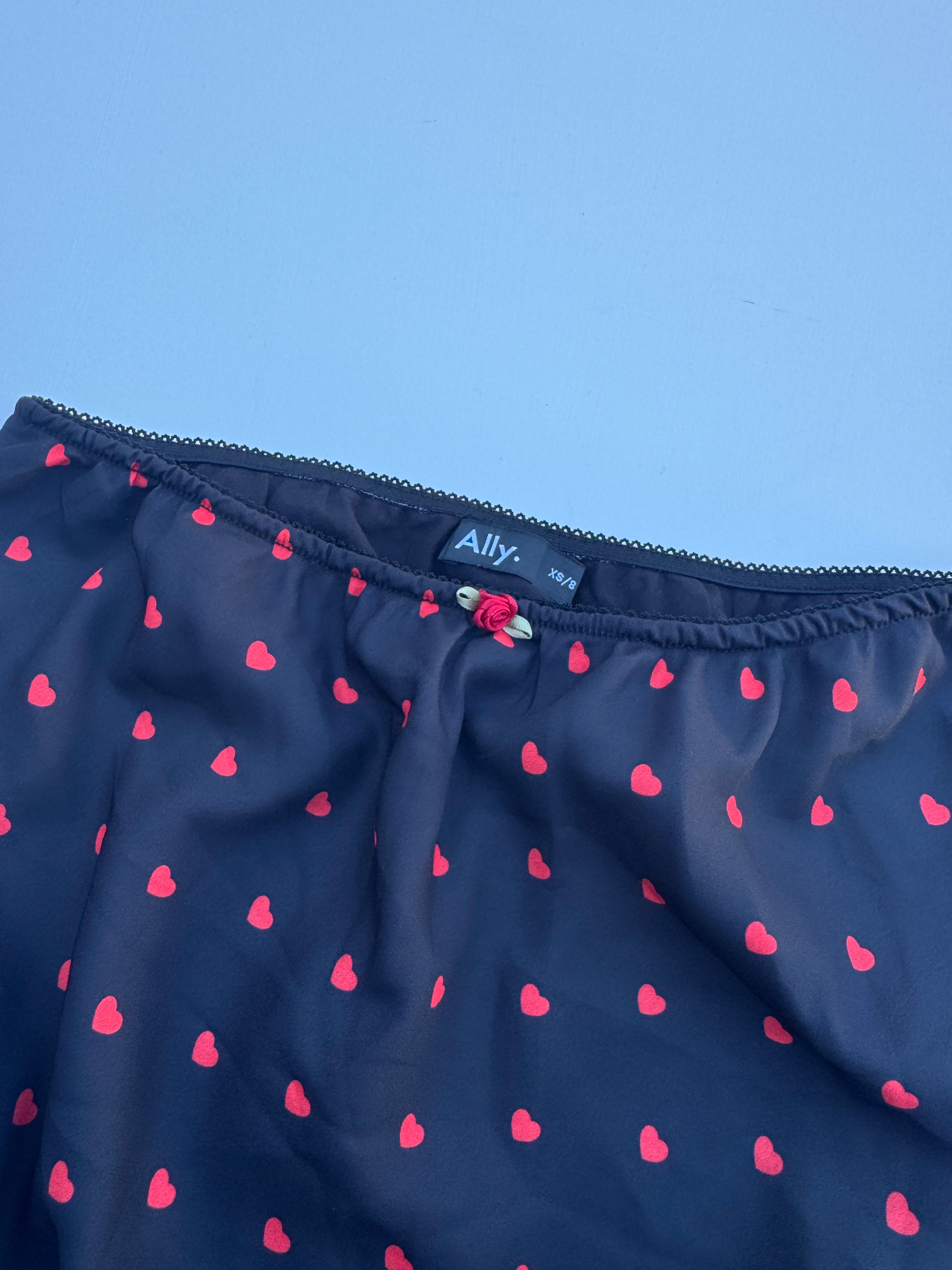 Y2K Midi Satin Skirt | S |