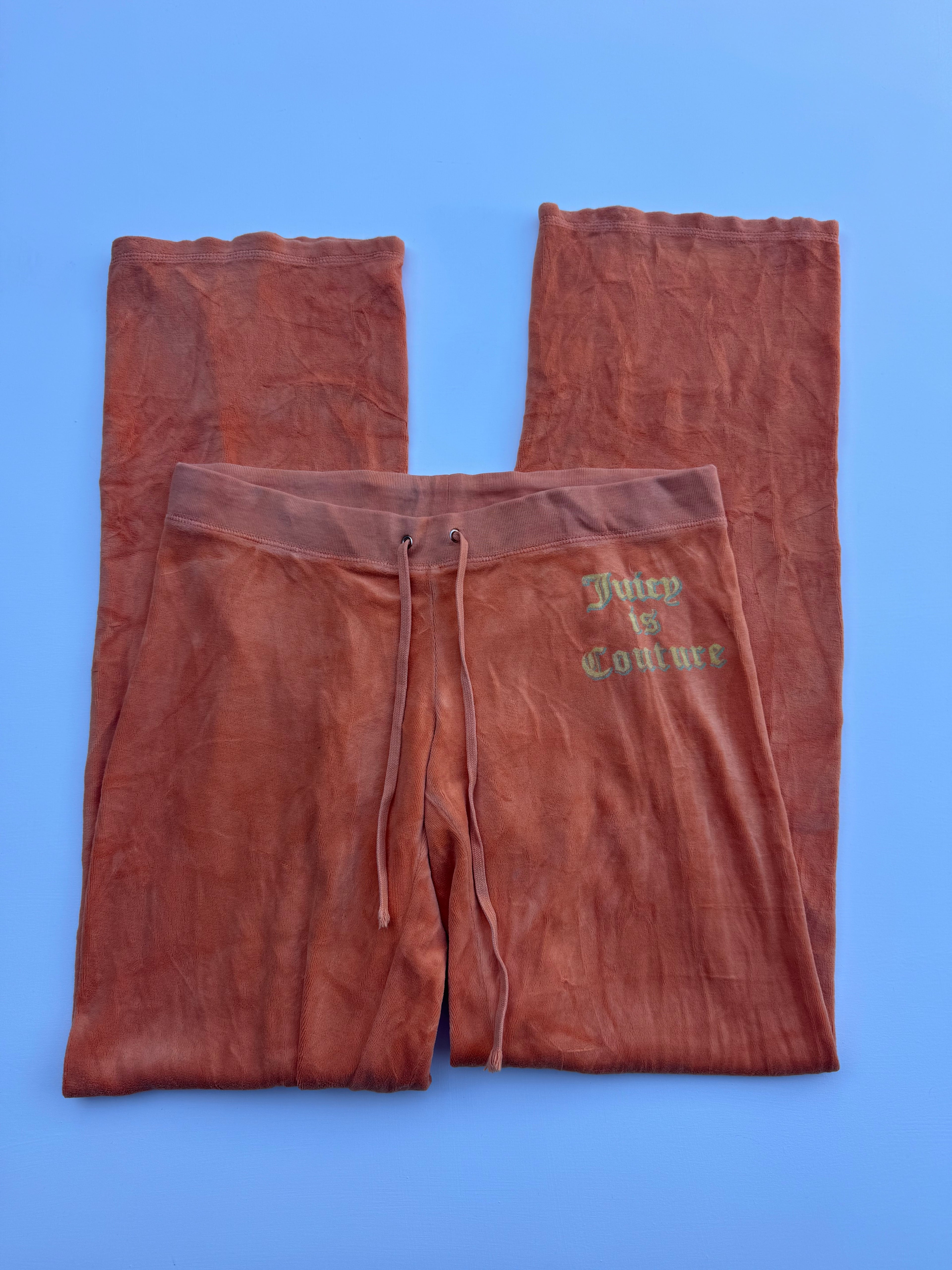 Vintage Juicy Couture Track Pants Orange | S-M |