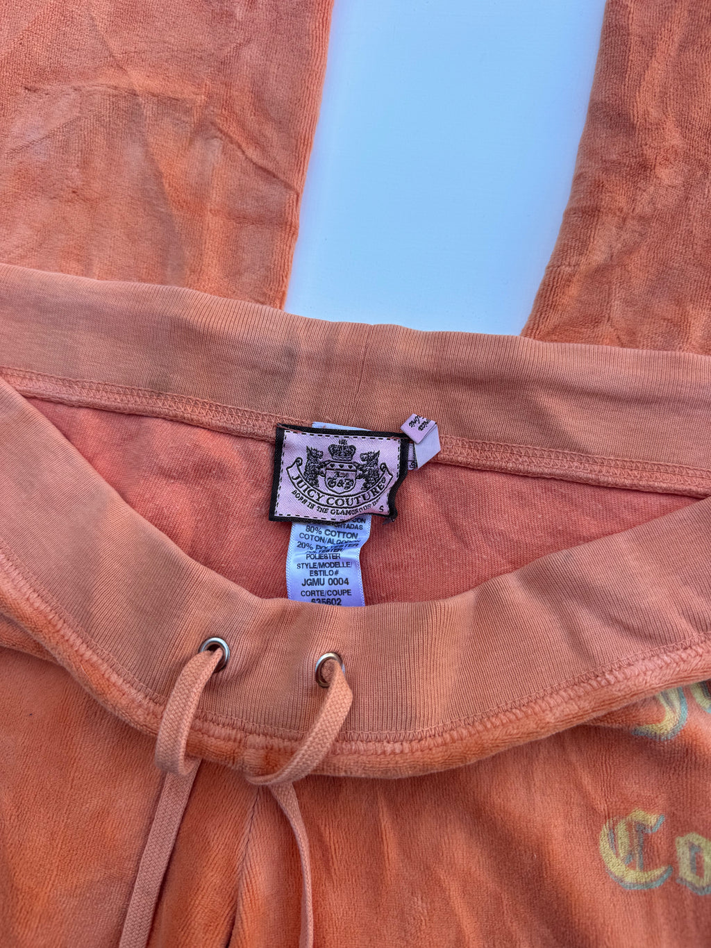 Vintage Juicy Couture Track Pants Orange | S-M |