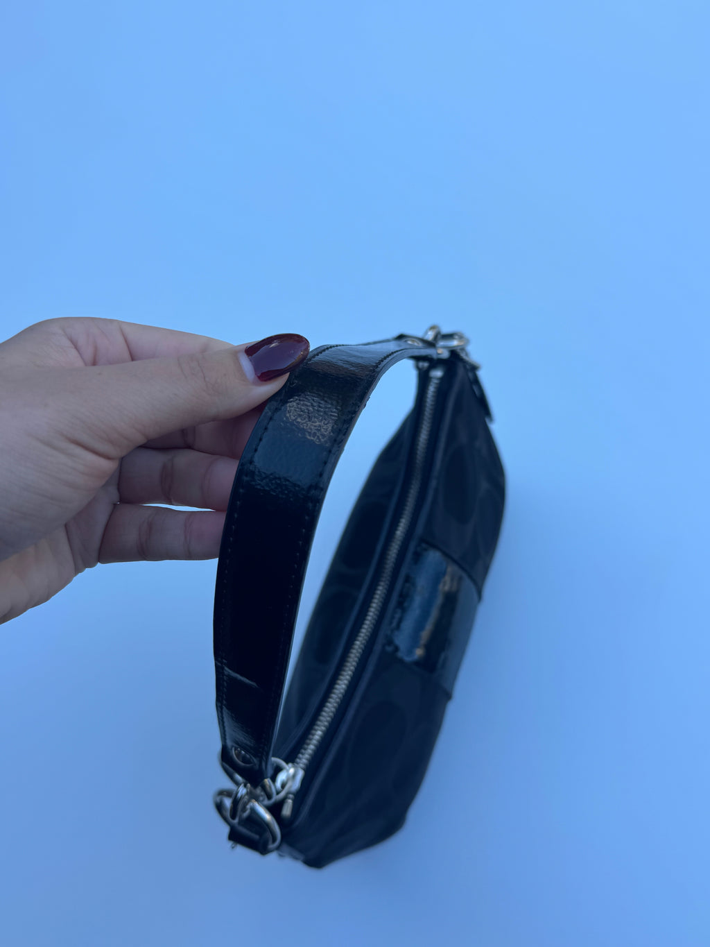 Vintage Coach Sequin Black Shoulder Bag