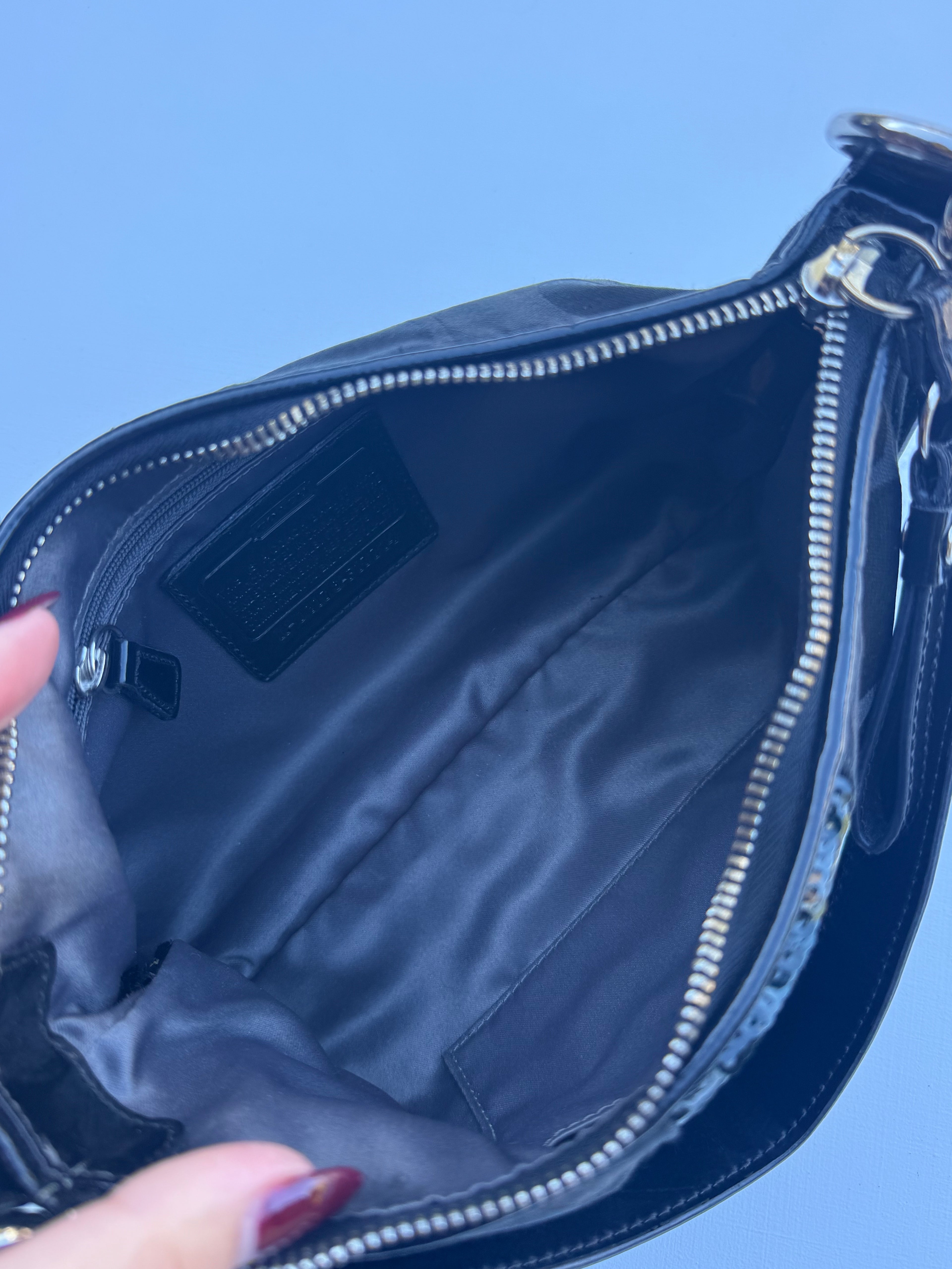 Vintage Coach Sequin Black Shoulder Bag
