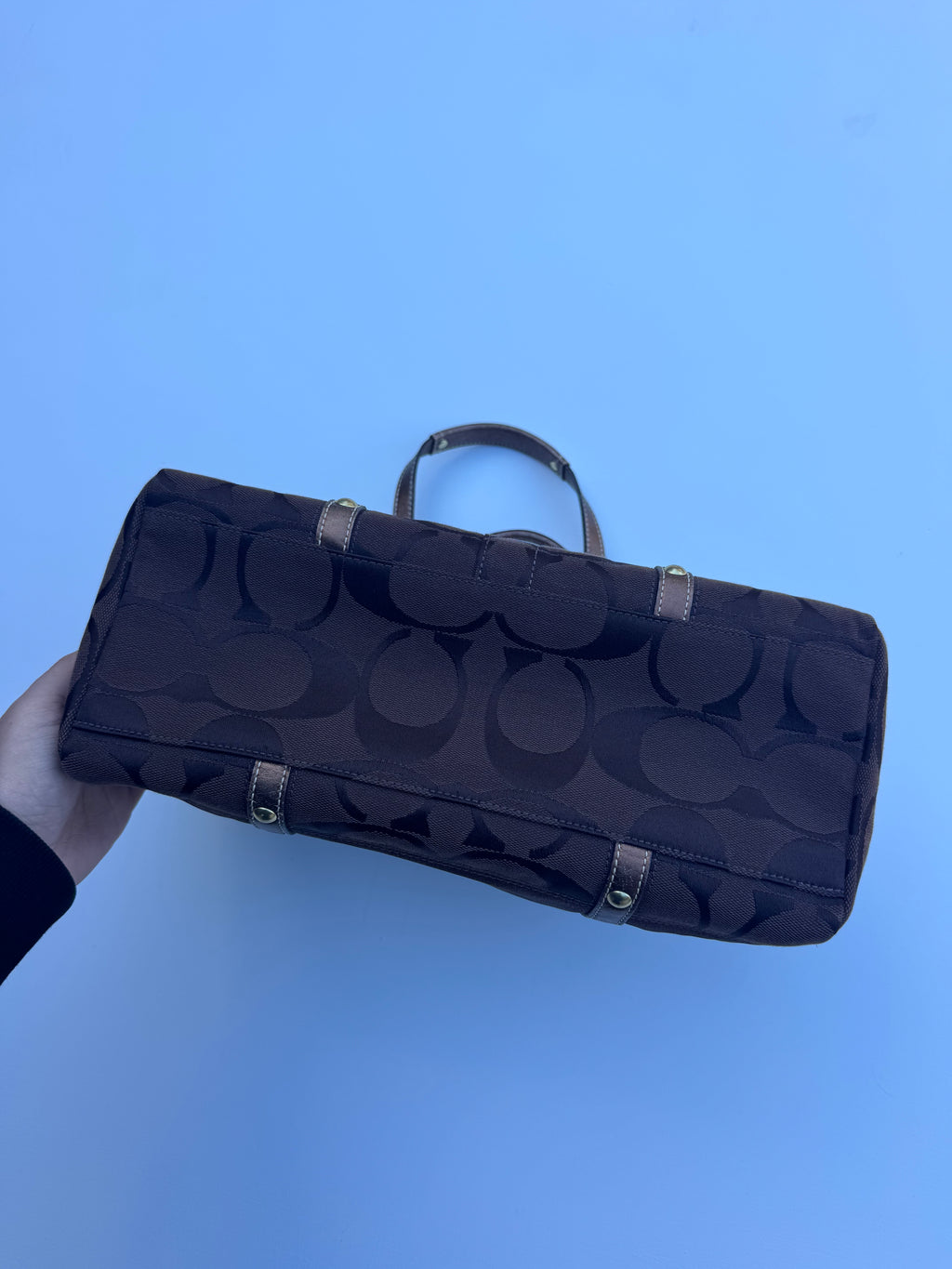 Vintage Coach Brown Boston Bag