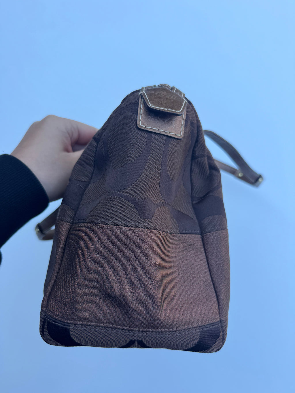 Vintage Coach Brown Boston Bag