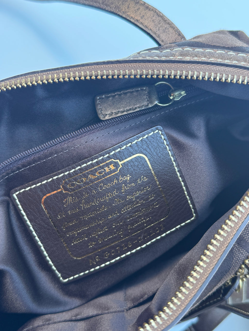Vintage Coach Brown Boston Bag
