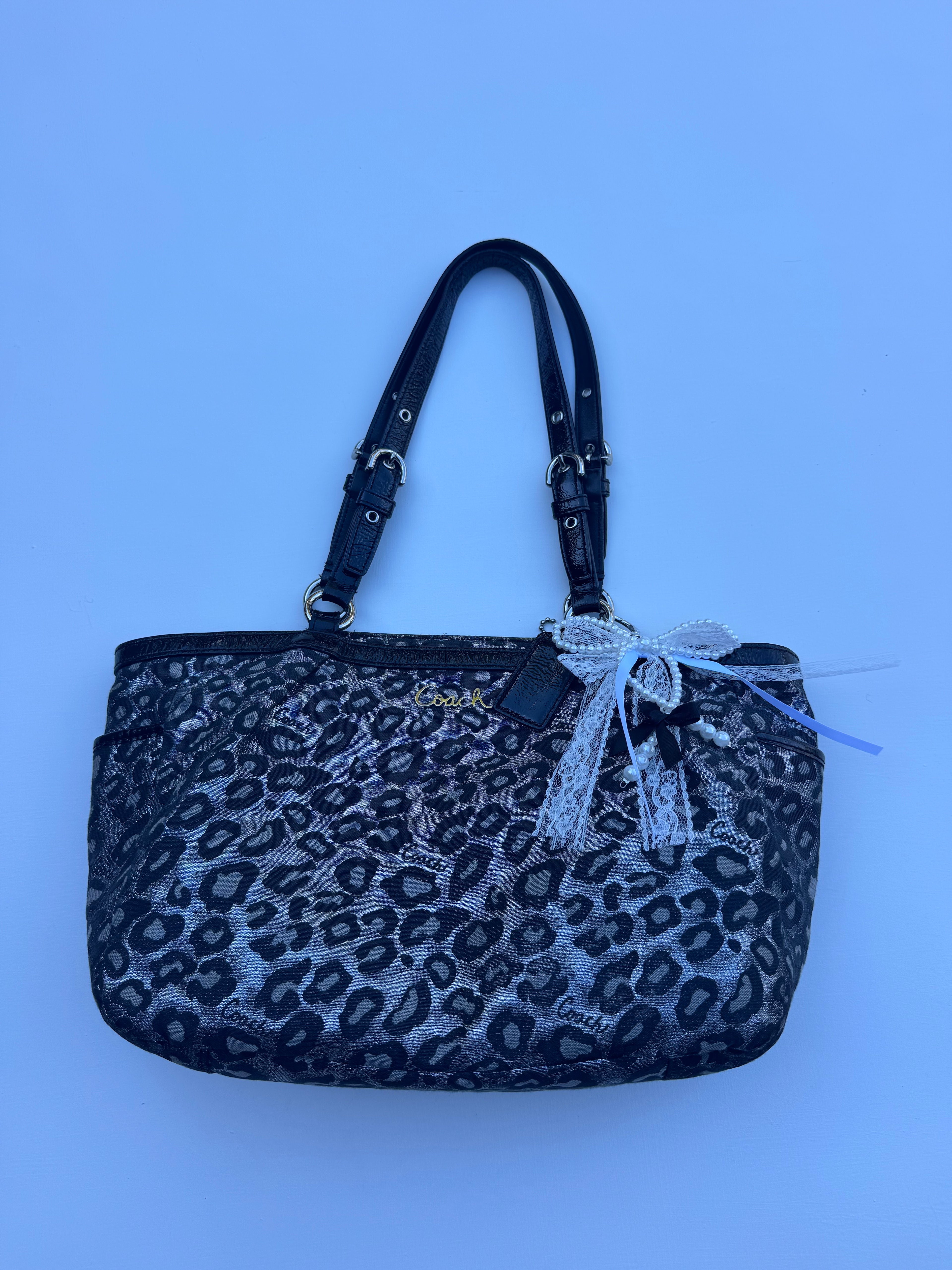Vintage Coach Leopard Print Tote Bag - RARE